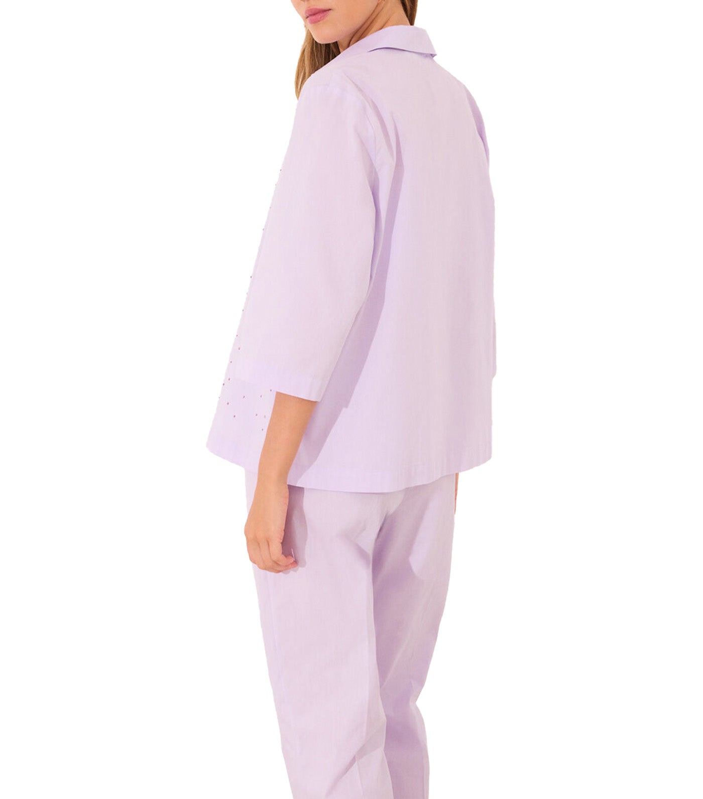 Long Shirt Strass Pajamas Purple