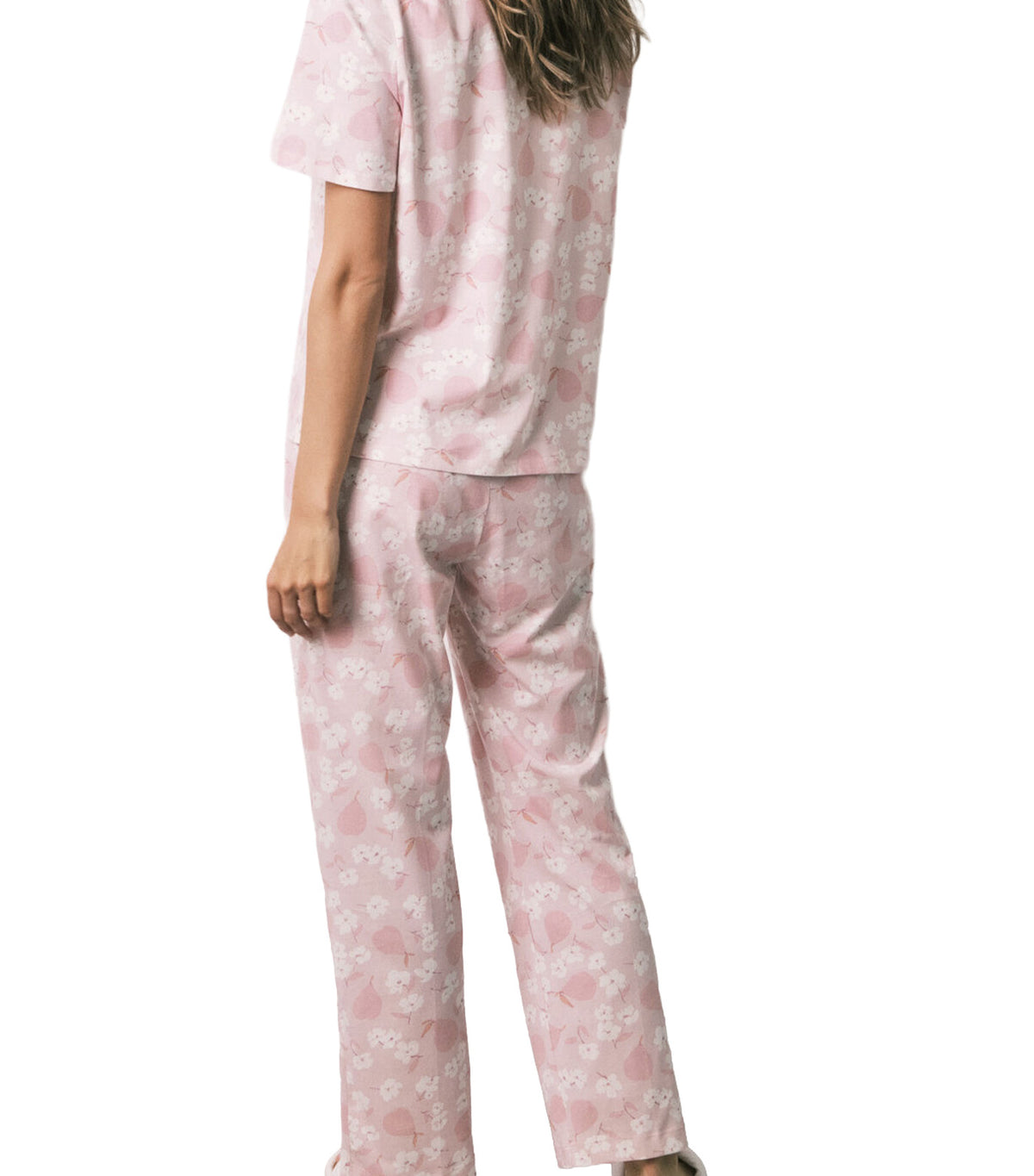 Floral And Pear Print Classic Pajamas Multi