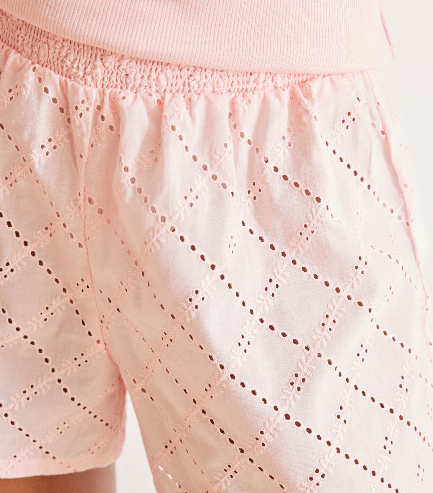 Short Pink Cotton Pajamas