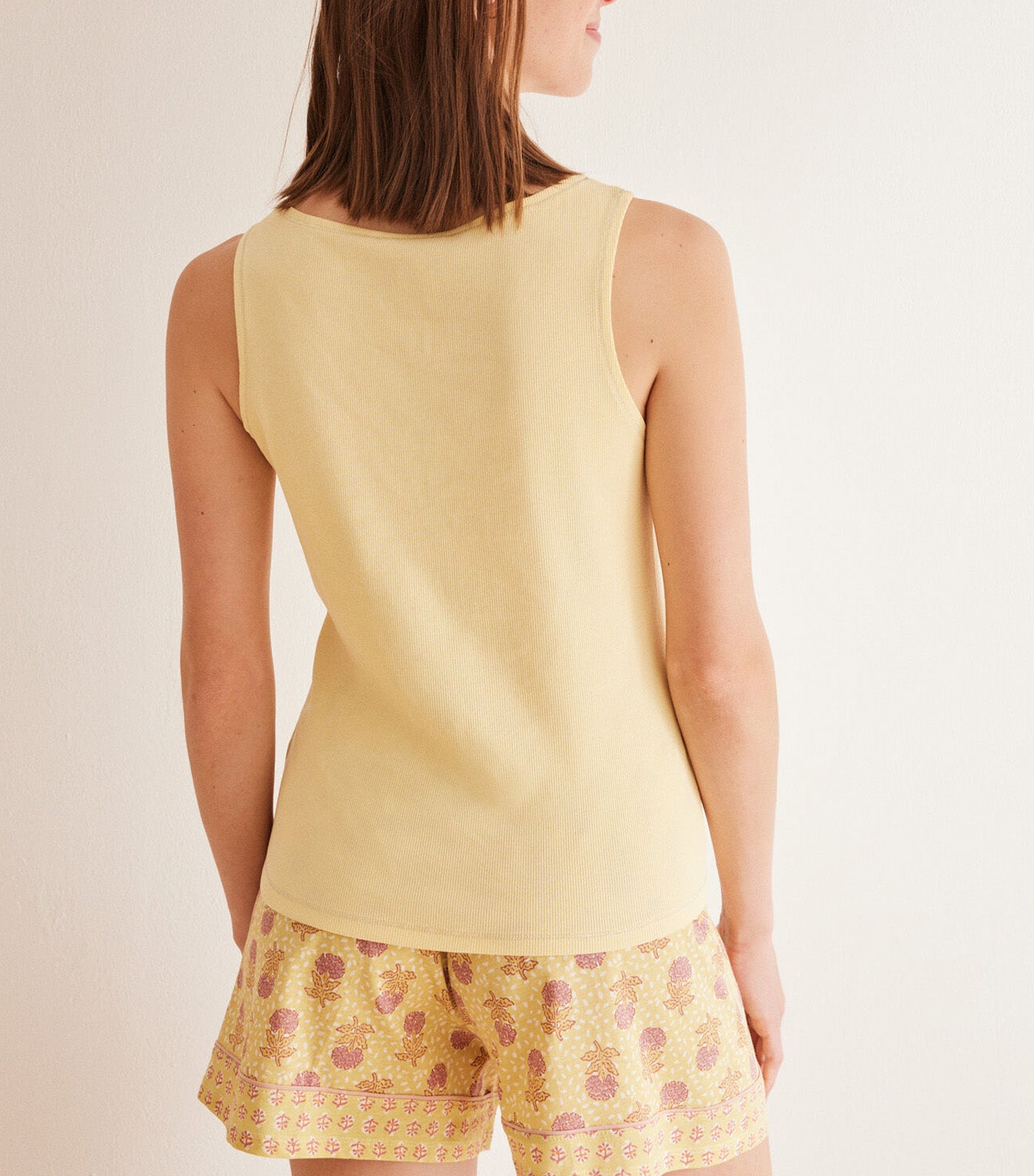 Yellow Cotton Short Pajamas