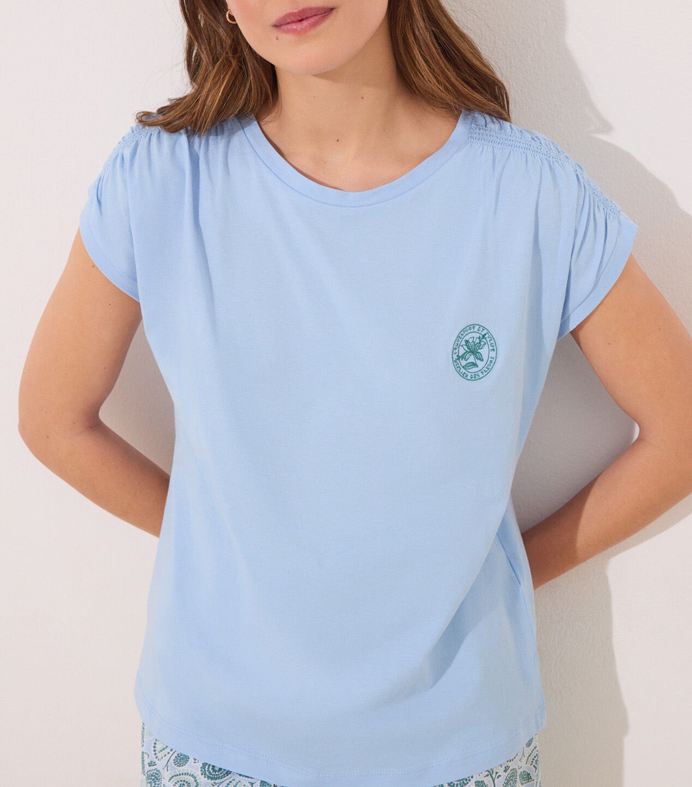 Short Pajamas Medium Blue