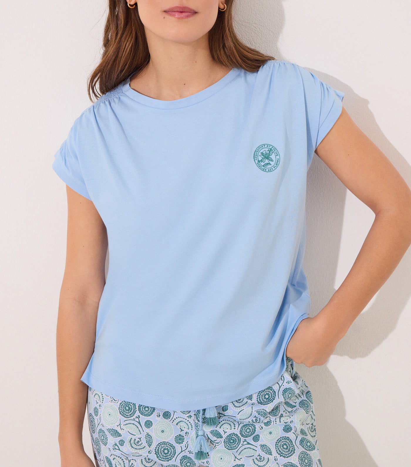 Long Pajama Medium Blue