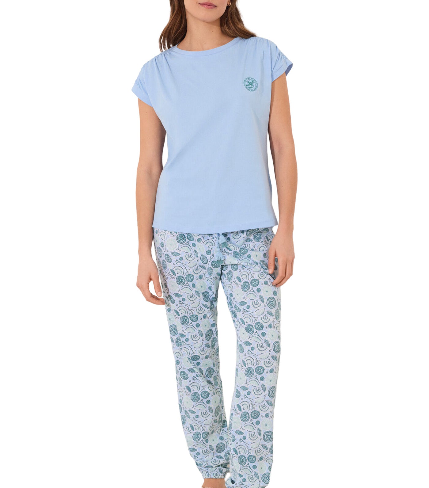 Long Pajama Medium Blue