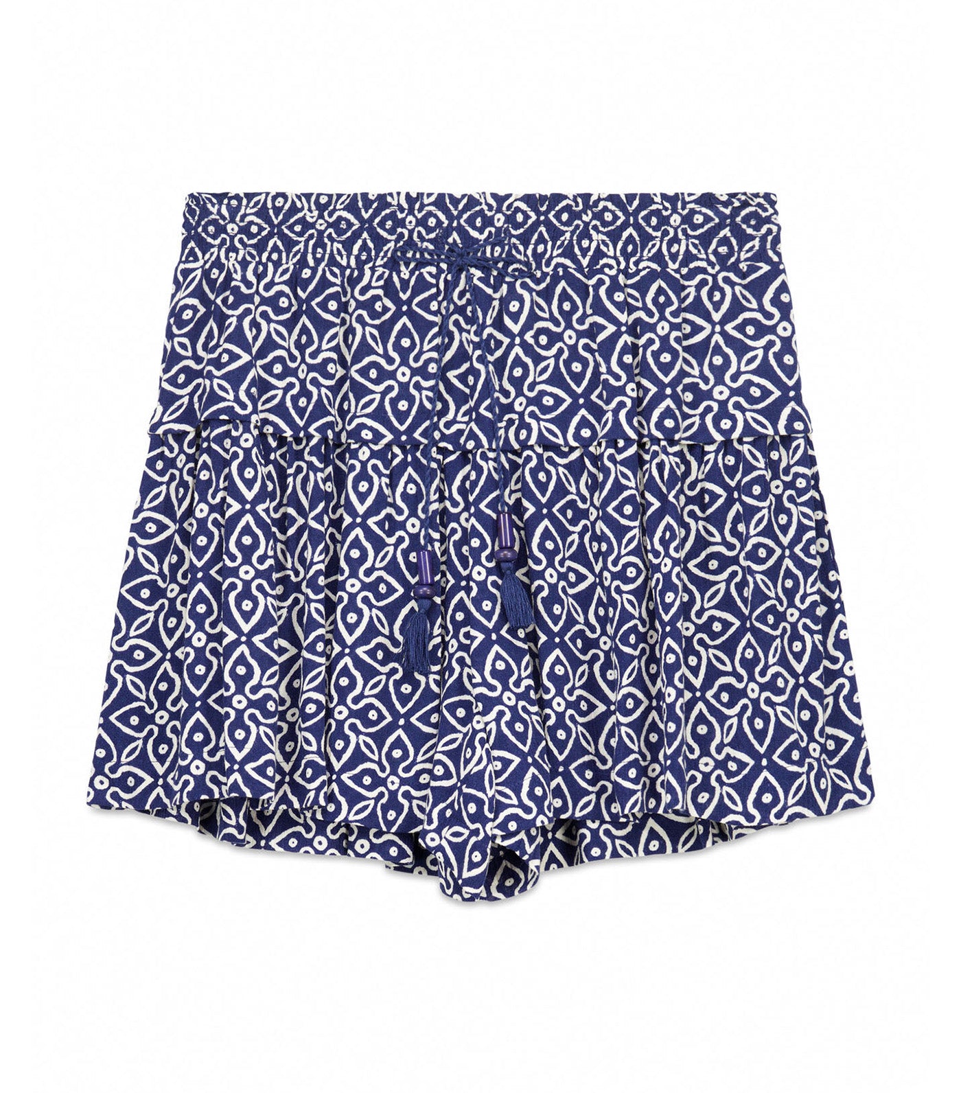 Stamp Print Trouser Blue