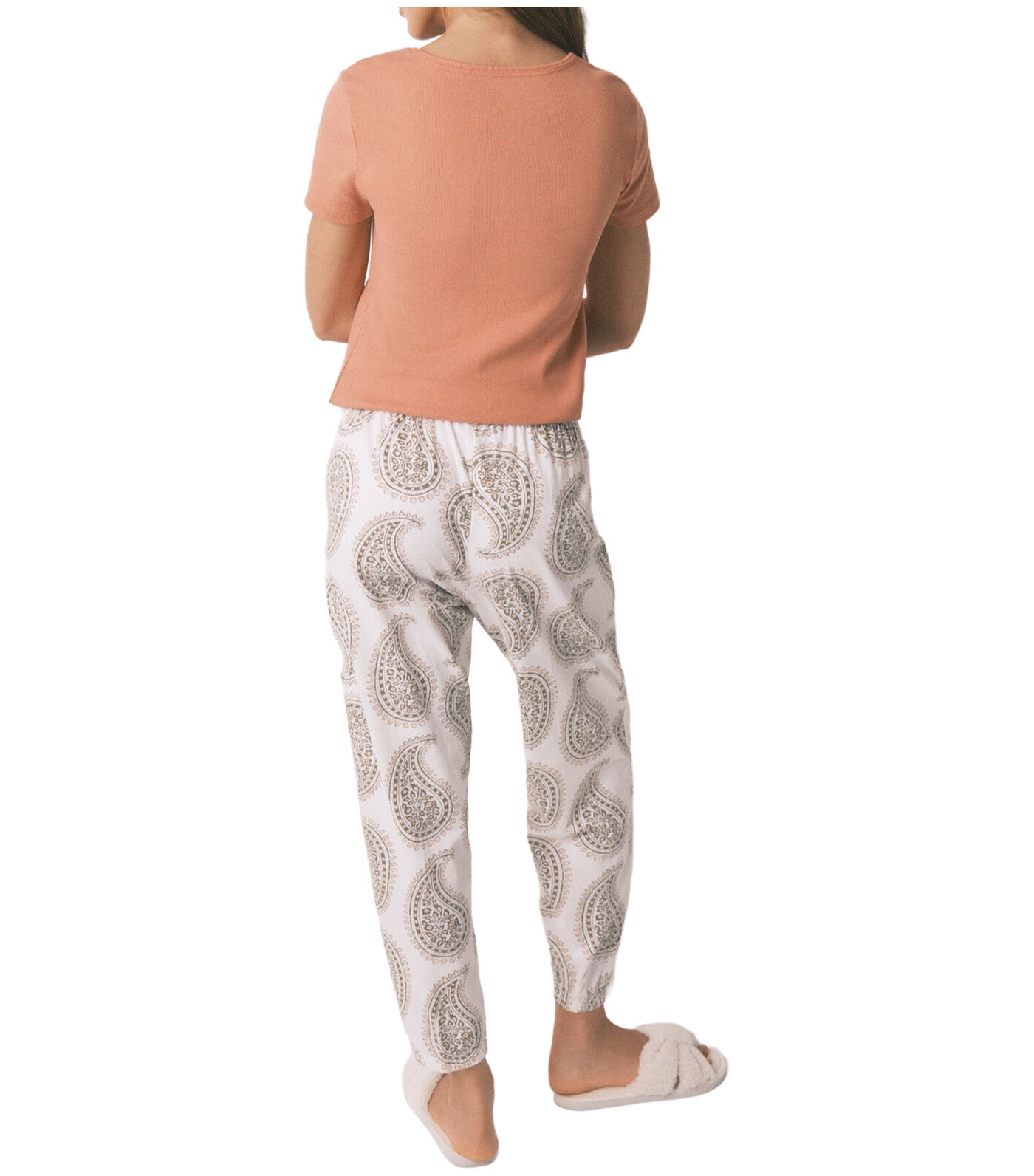 Paisley Long Trousers Ivory