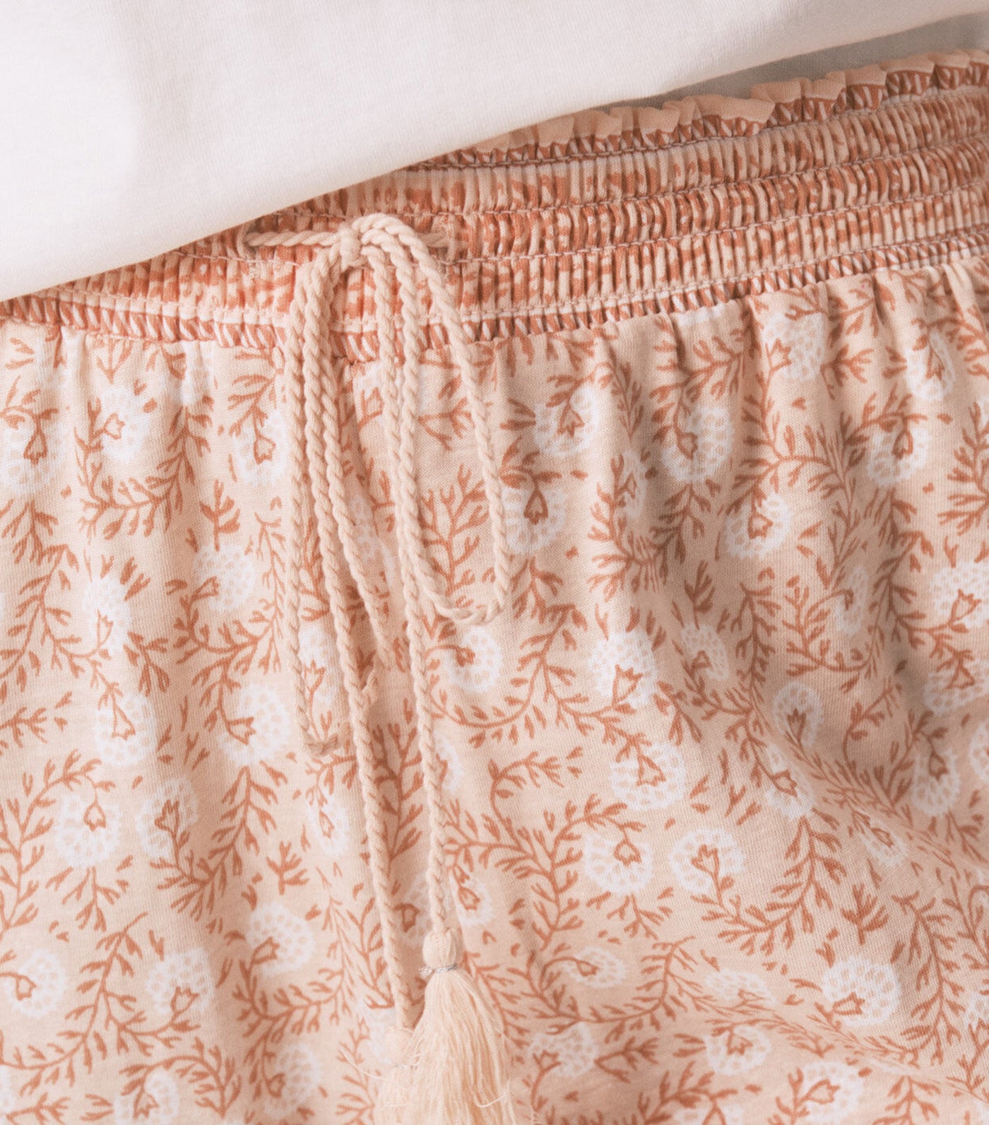 Skinny Trousers Flowers Orange