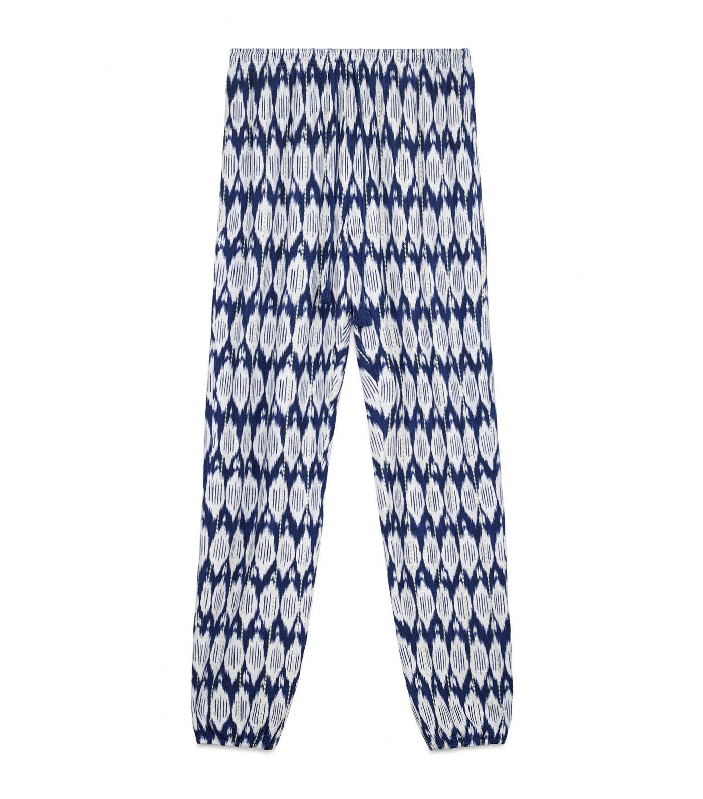 Boho Print Long Trousers Blue