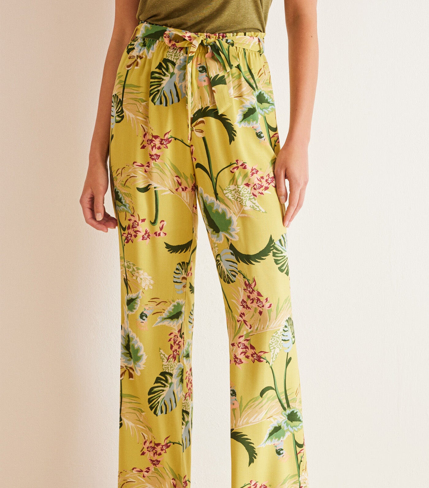 Long Floaty Floral Trousers