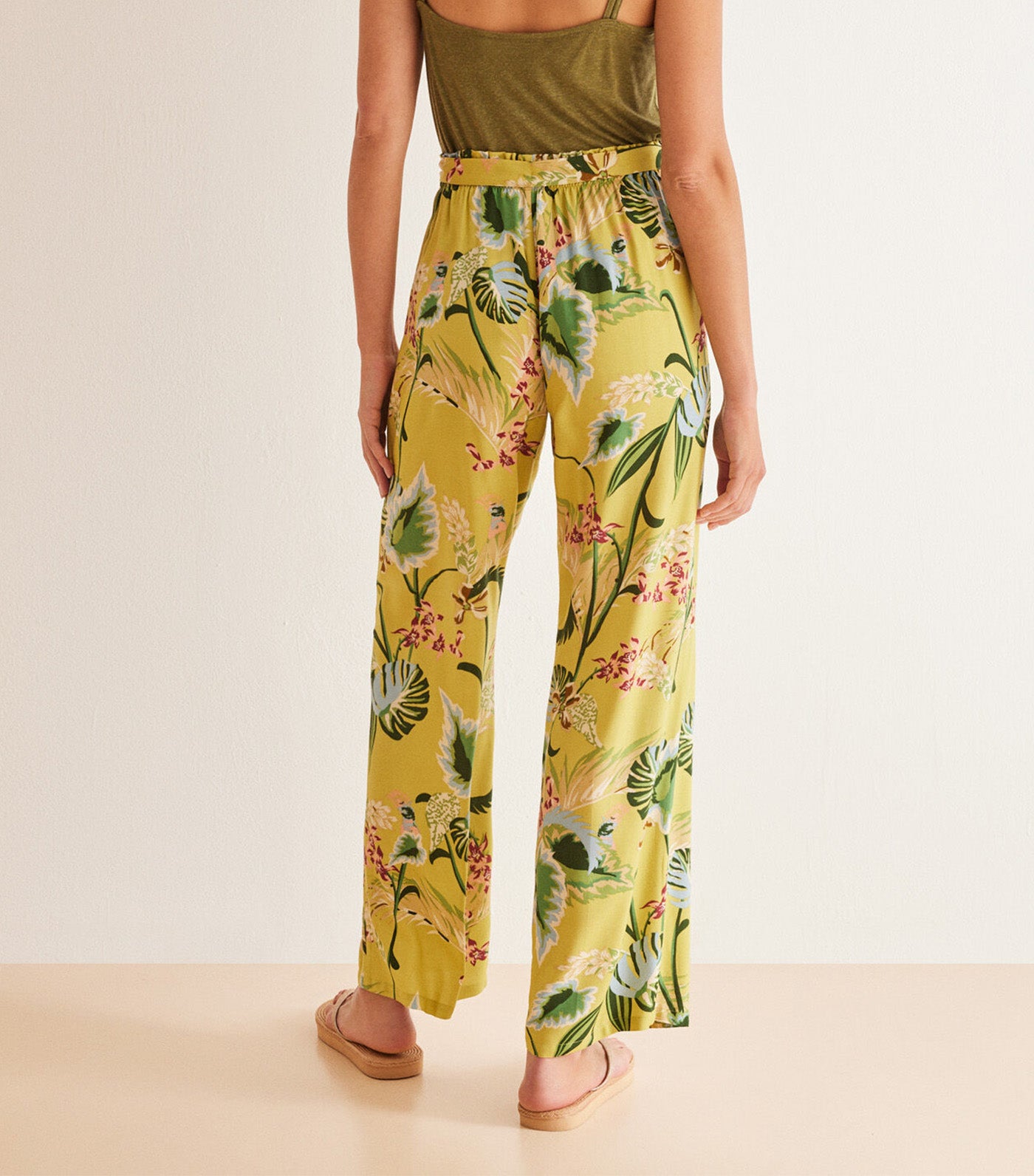 Long Floaty Floral Trousers