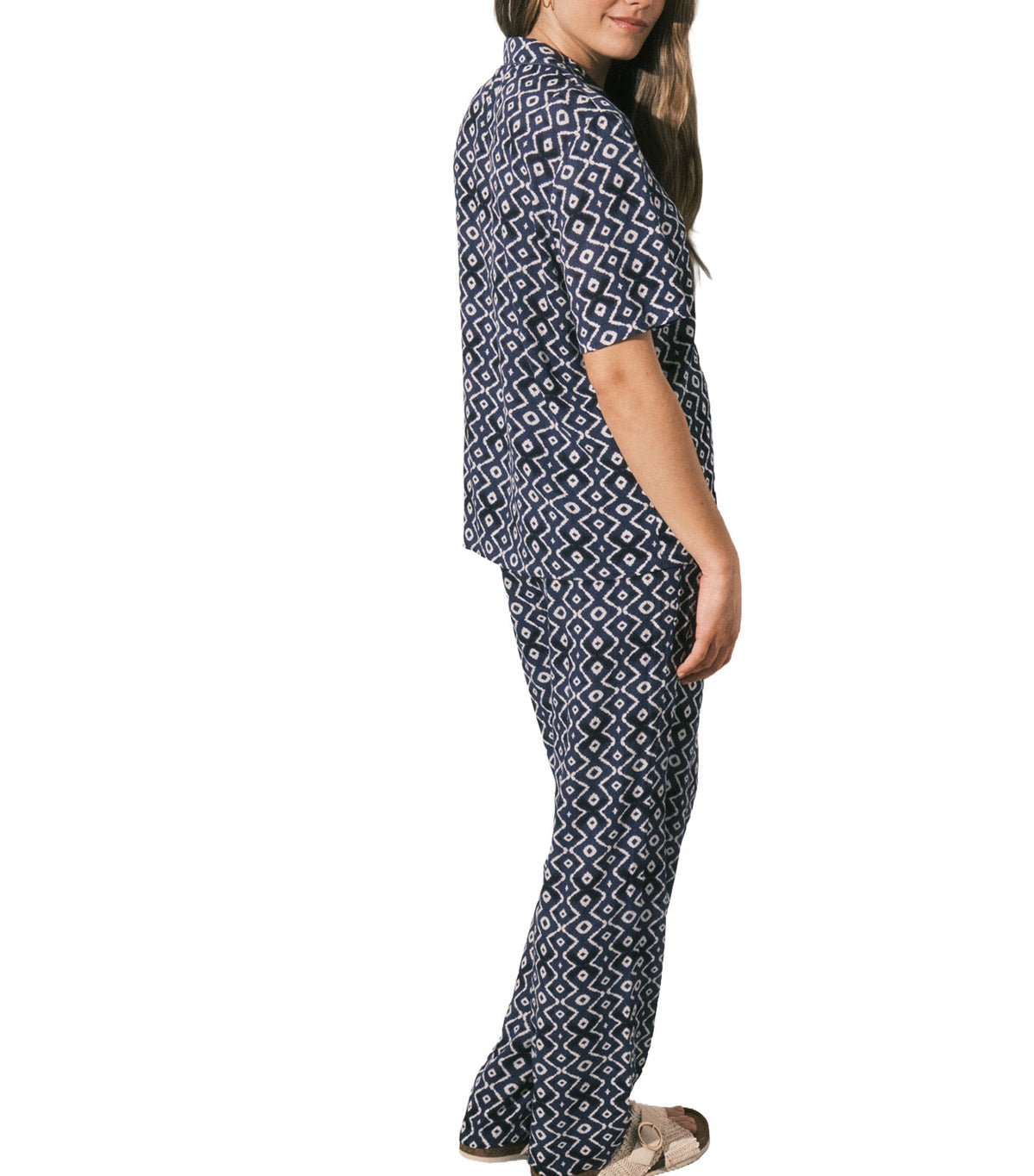Printed Classic Pajamas Blue