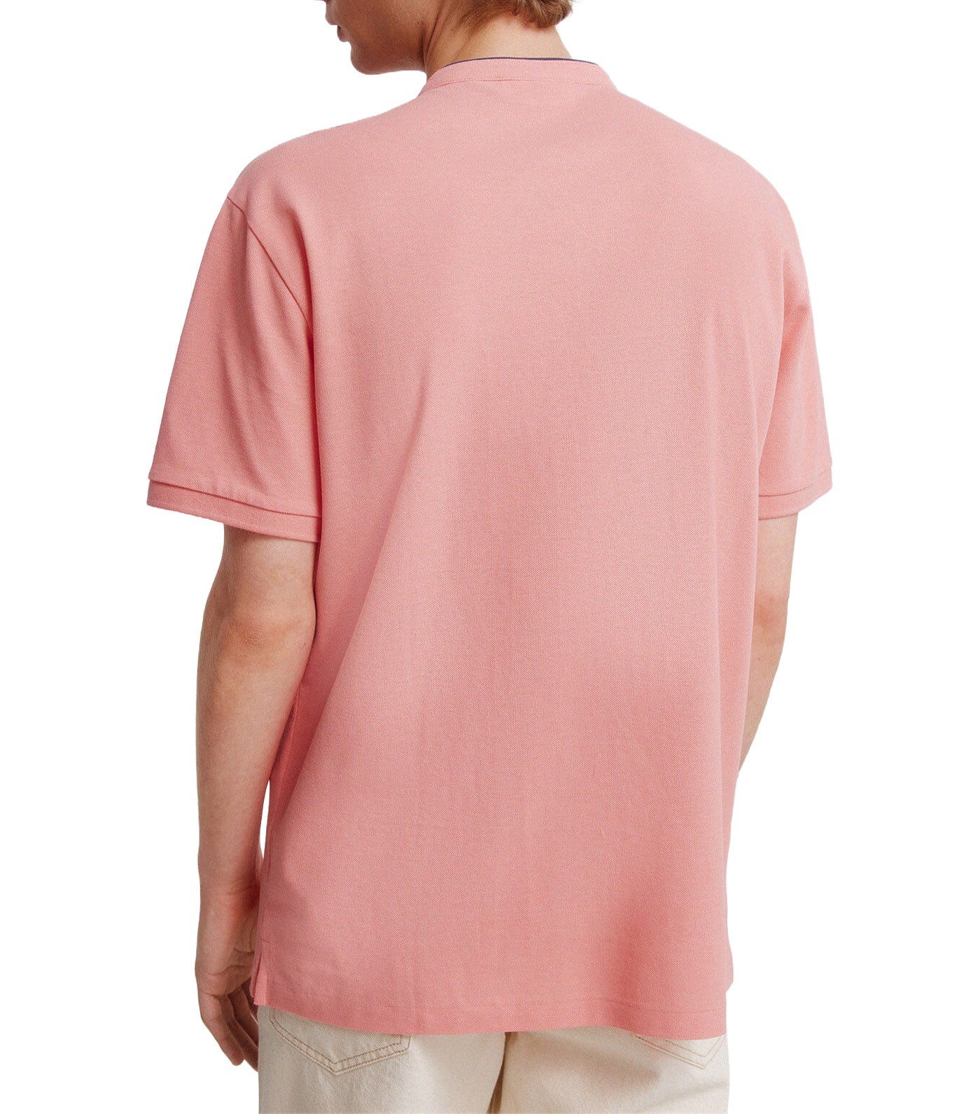 Slim Fit Polo Shirt with Mandarin Collar