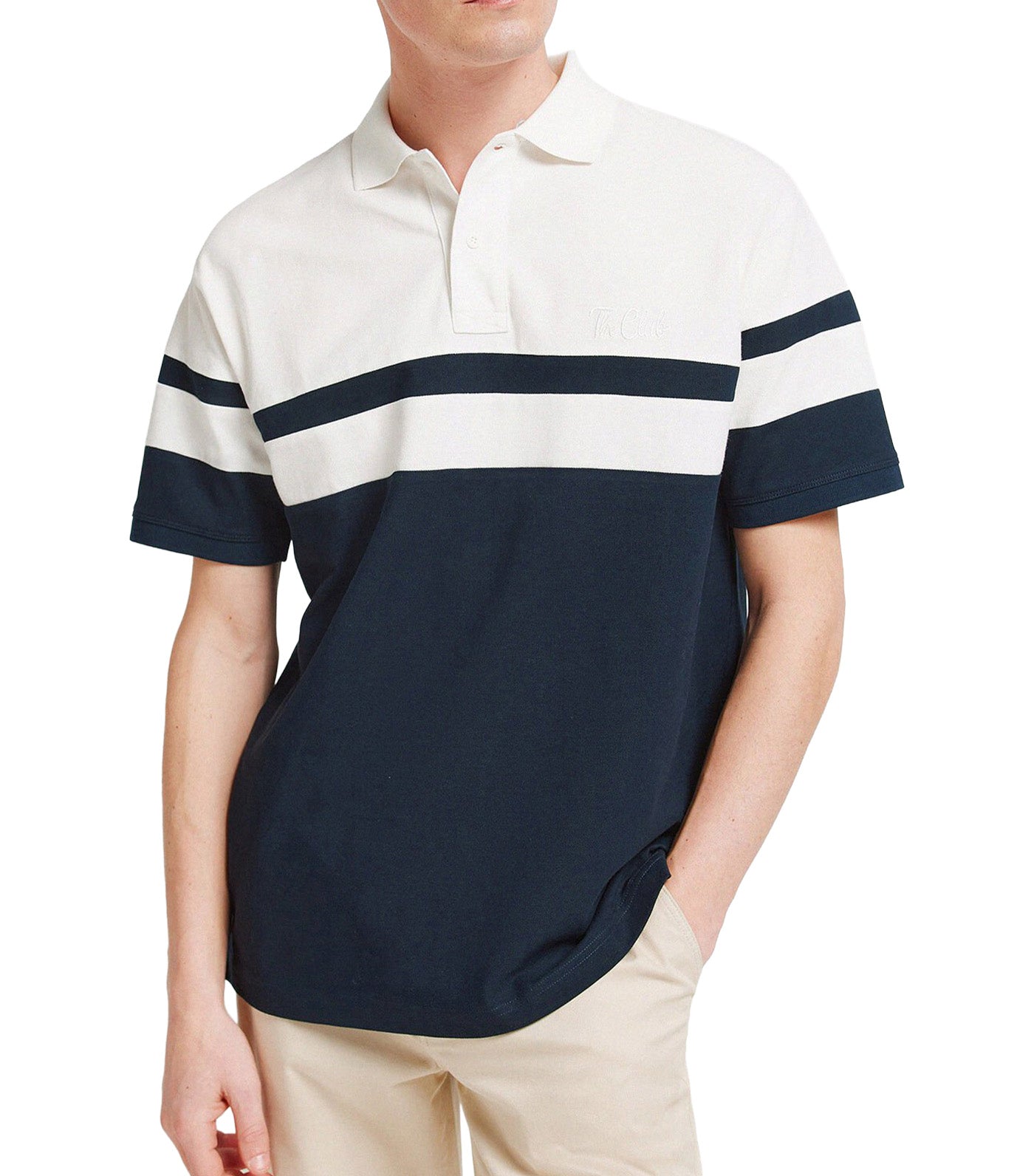 Springfield Regular Fit Piqué Polo Shirt Dark Blue