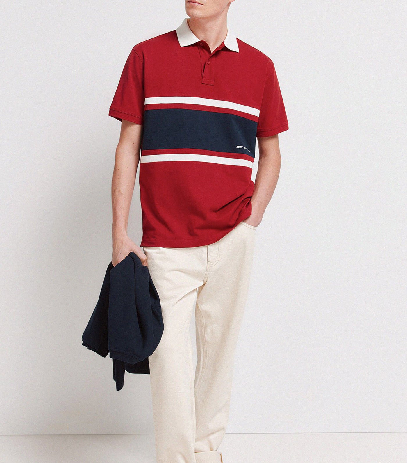 Springfield Polo Sport Positional Regular Fit Piqué Red