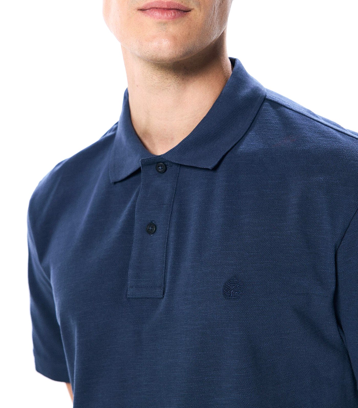 Regular Fit Piqué Polo Shirt Blue