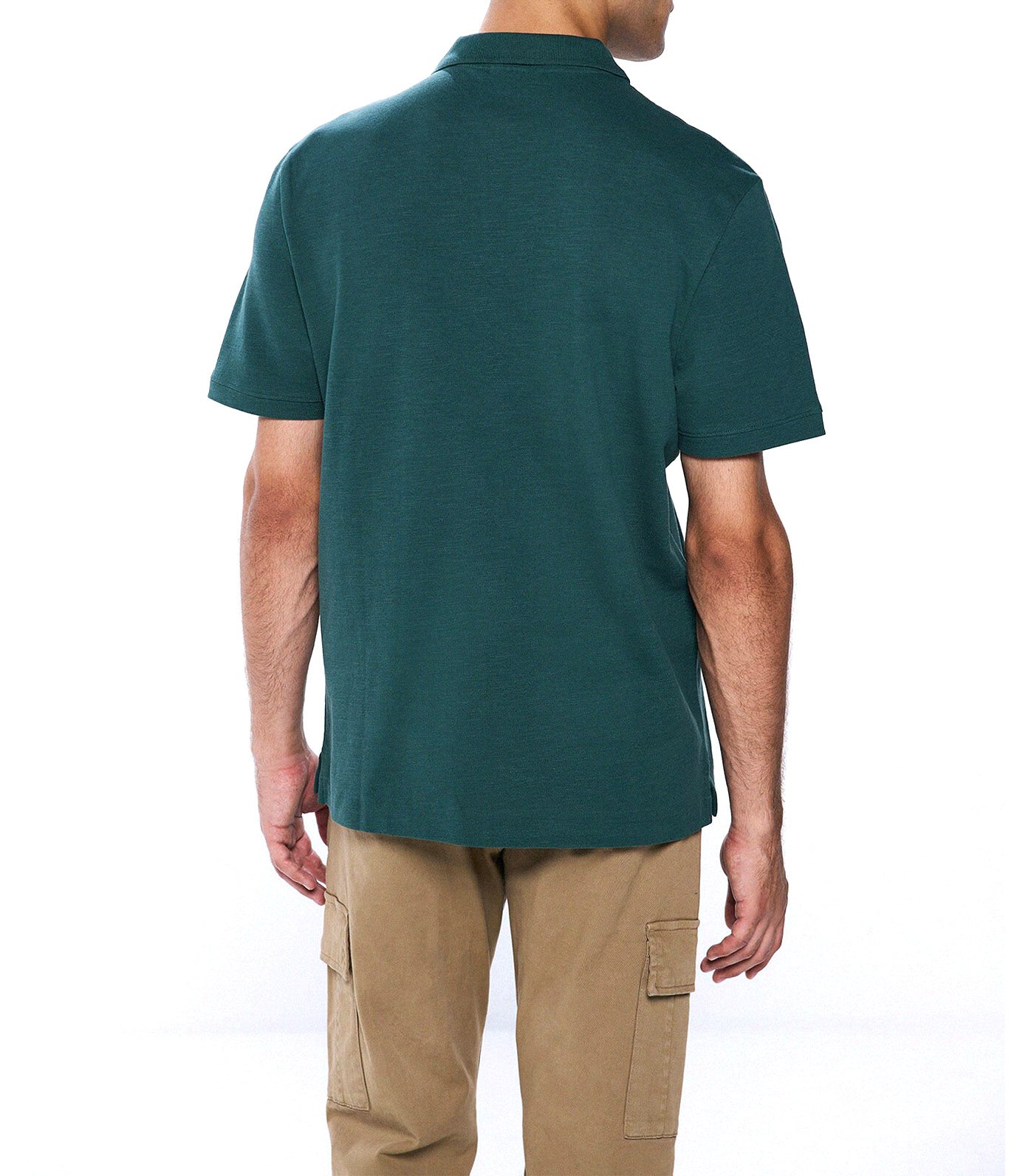 Regular Fit Piqué Polo Shirt Green