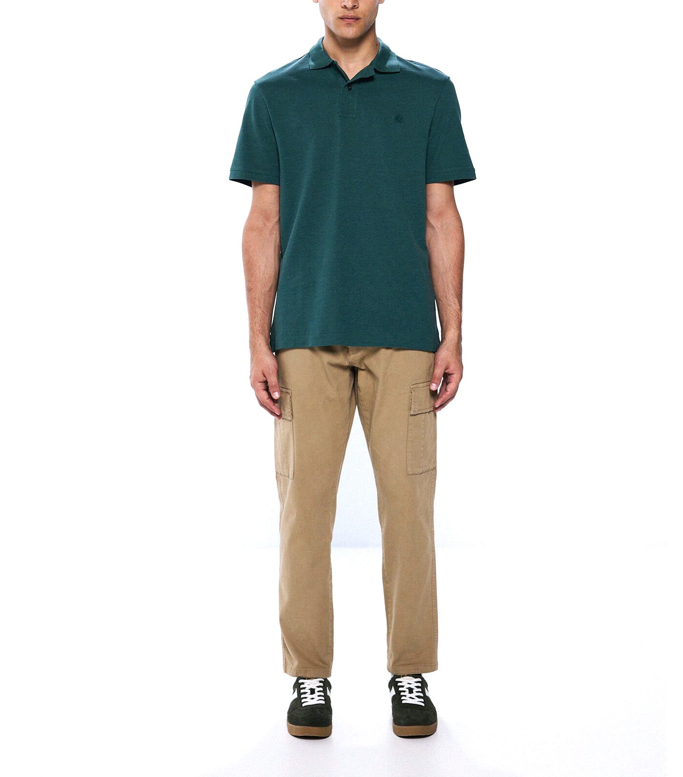 Regular Fit Piqué Polo Shirt Green