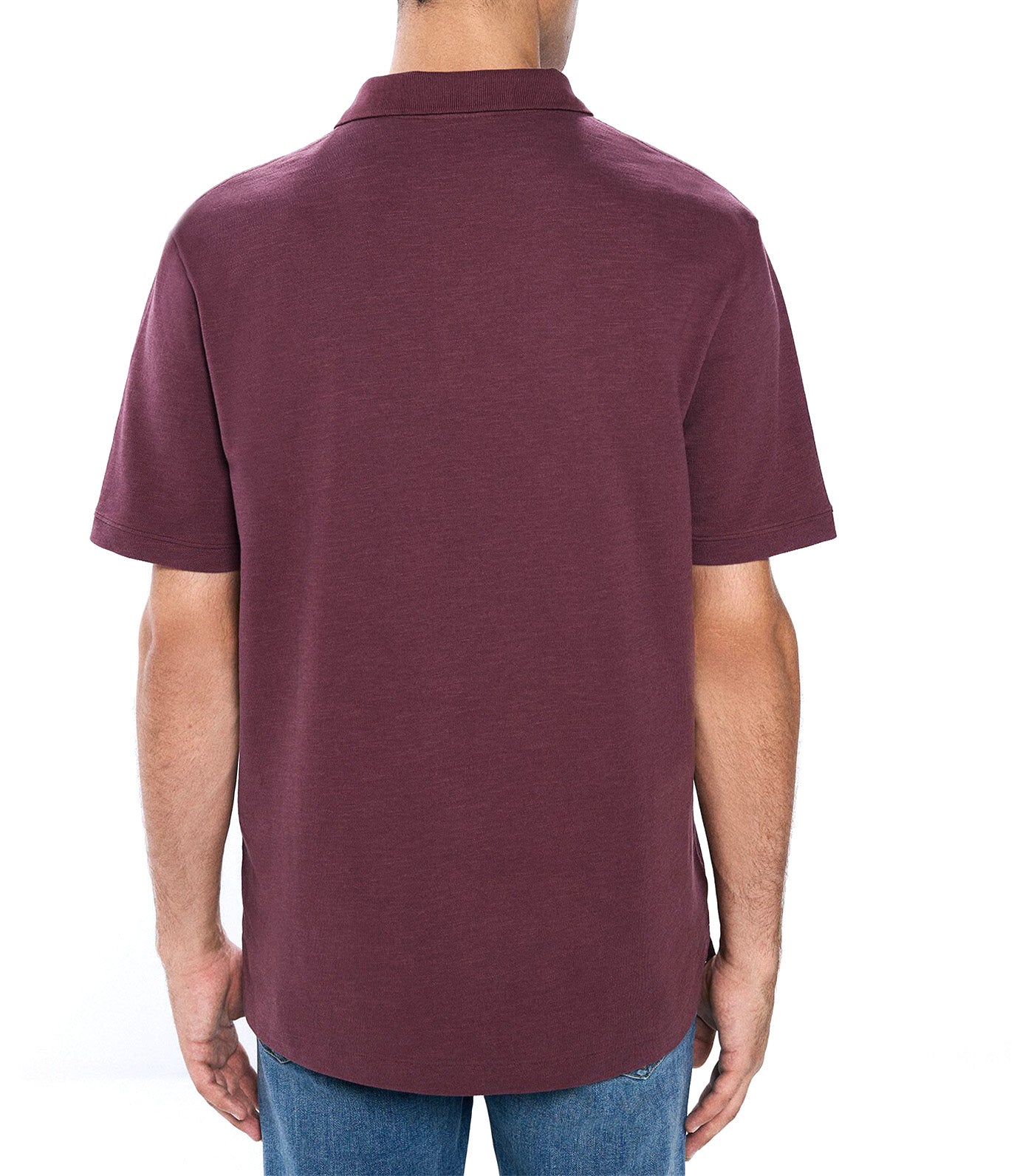 Regular Fit Piqué Polo Shirt Wine