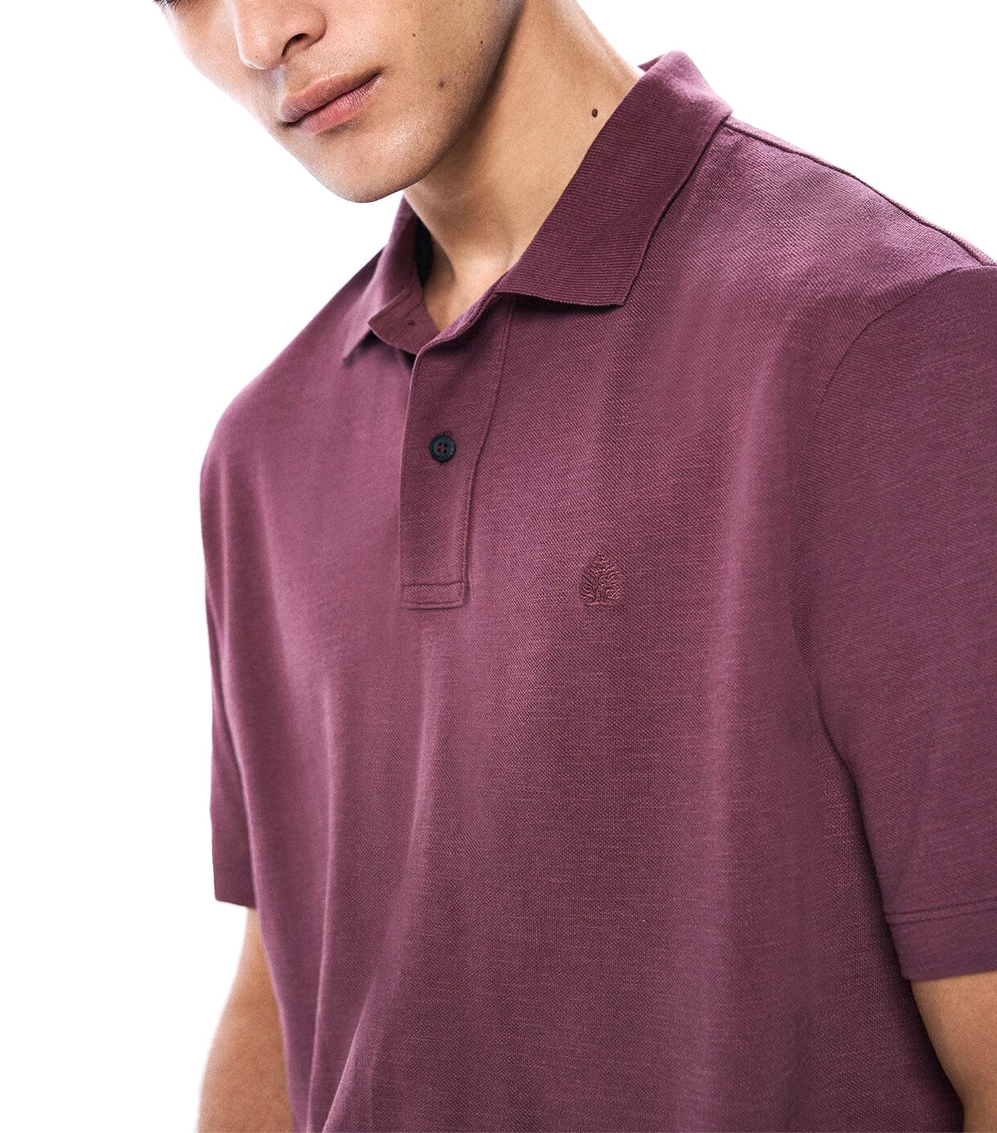 Regular Fit Piqué Polo Shirt Wine