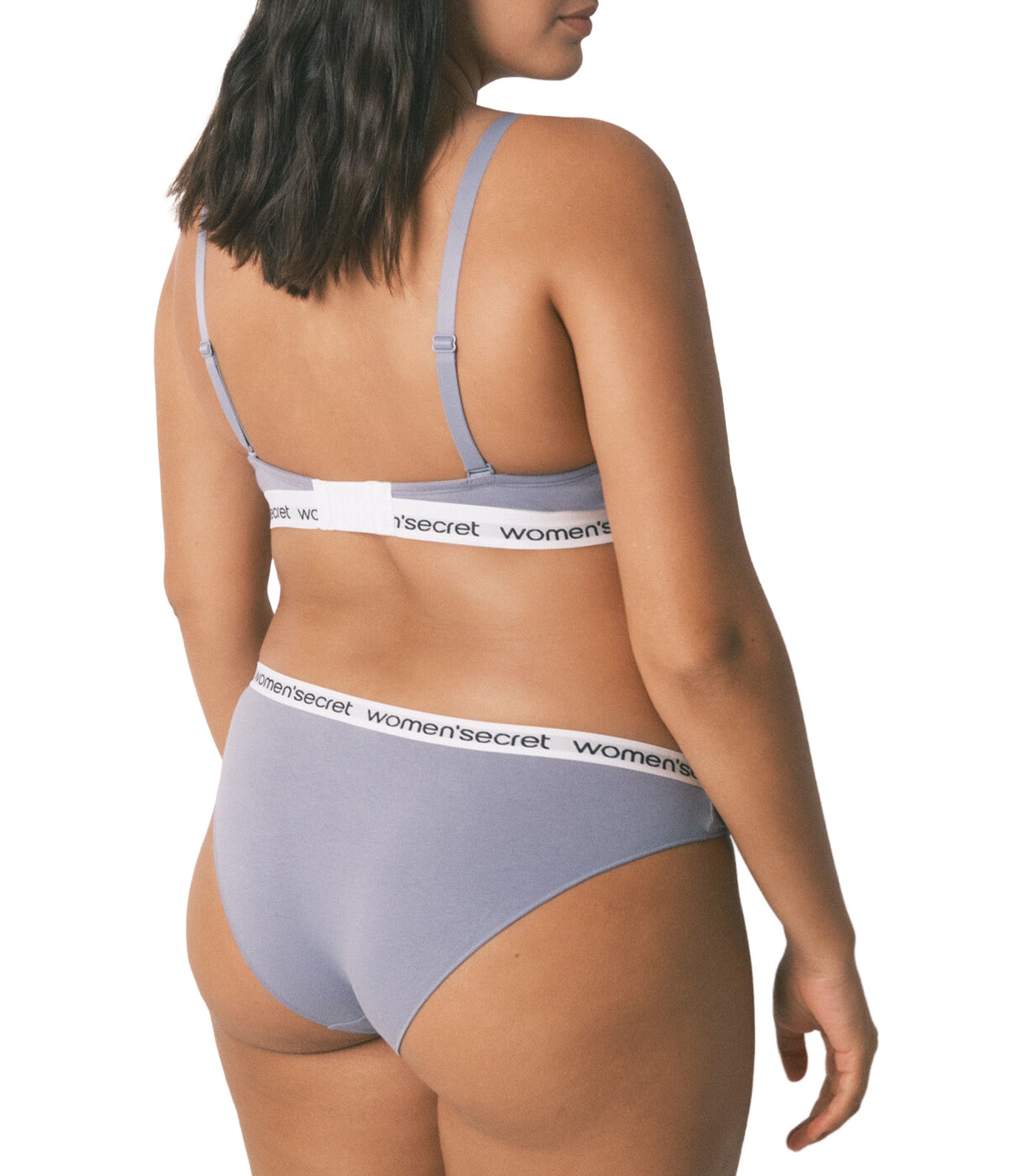 Pack of Wide Brazilian Panties With Logo Blue