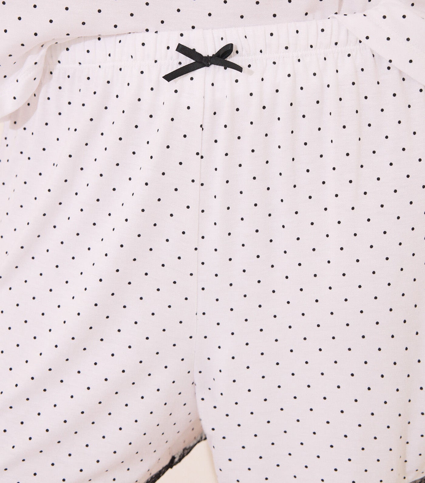 Polka-Dots Short Pajamas White