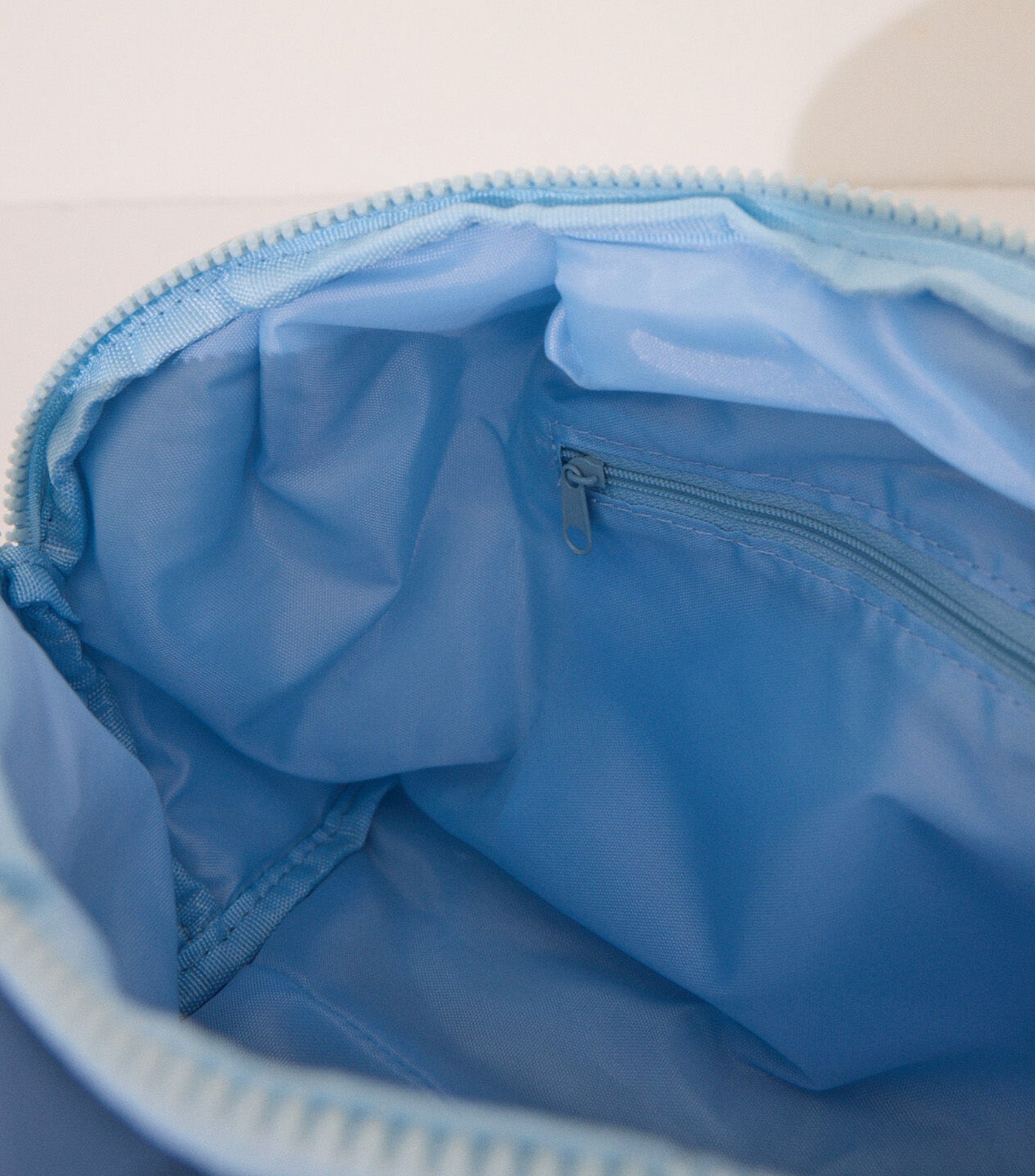 Large Quilted Print Vanity Case Blue