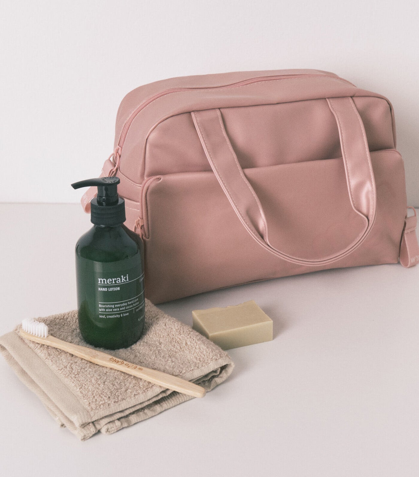 Large Rubber Vanity Case Pink