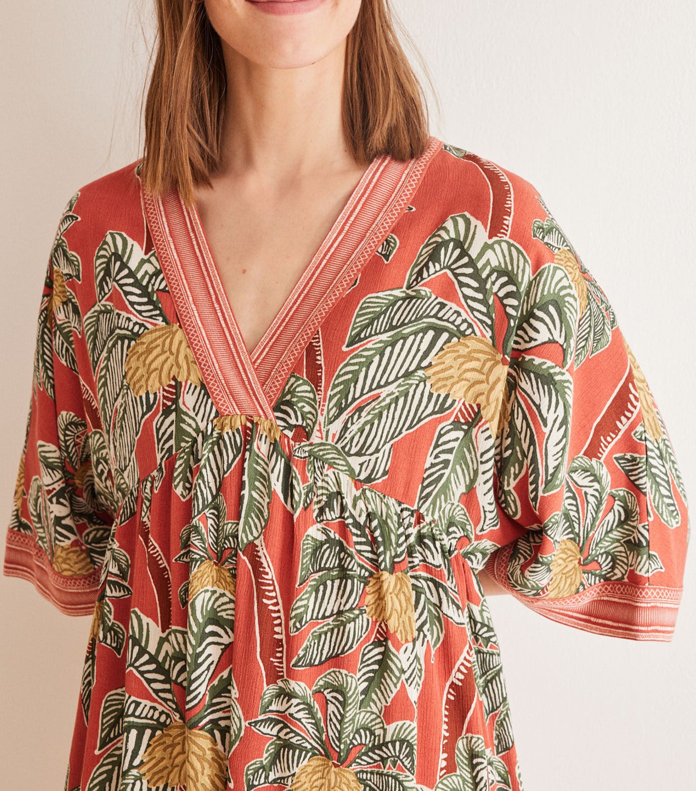 Tropical Print Viscose Dress