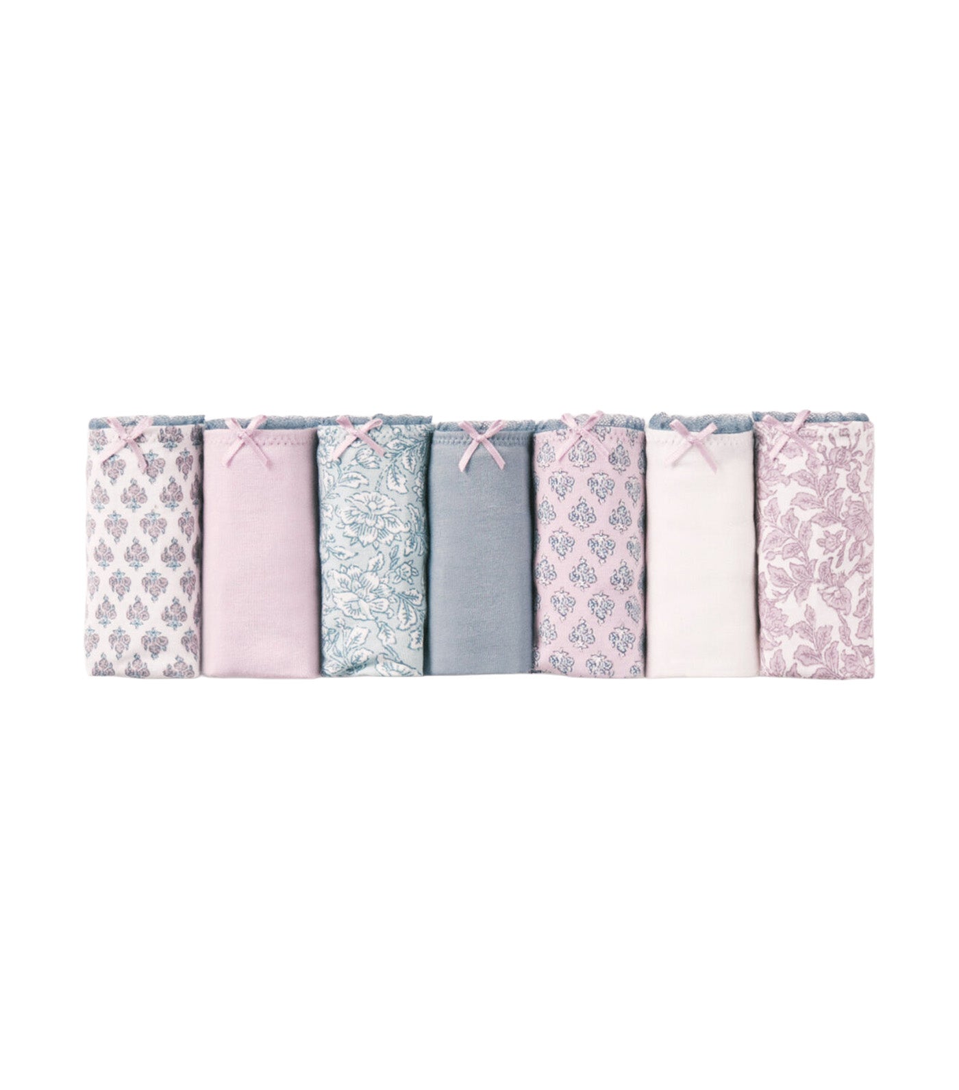 7-Pack Cotton Culotte Panties with Assorted Prints