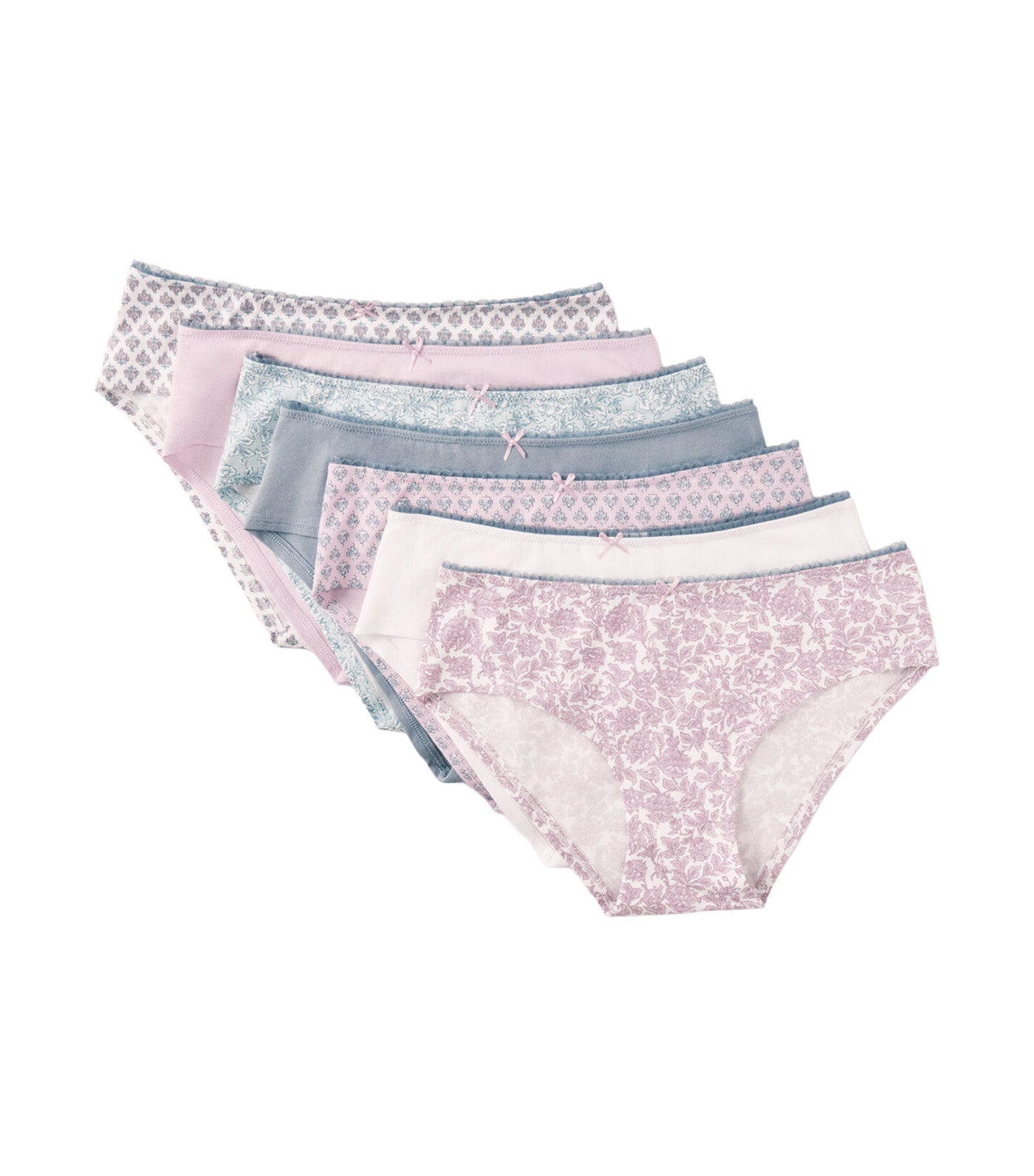 7-Pack Cotton Culotte Panties with Assorted Prints