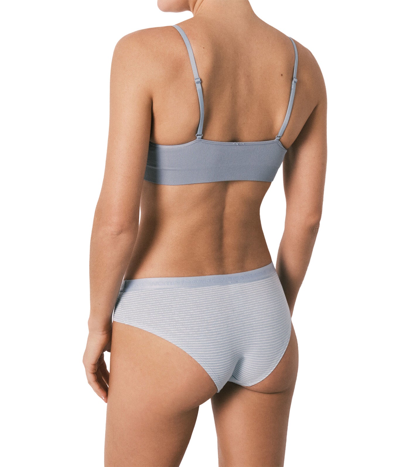 7-Pack Soft Cotton Brazilian Wide-Leg Panties with Logo