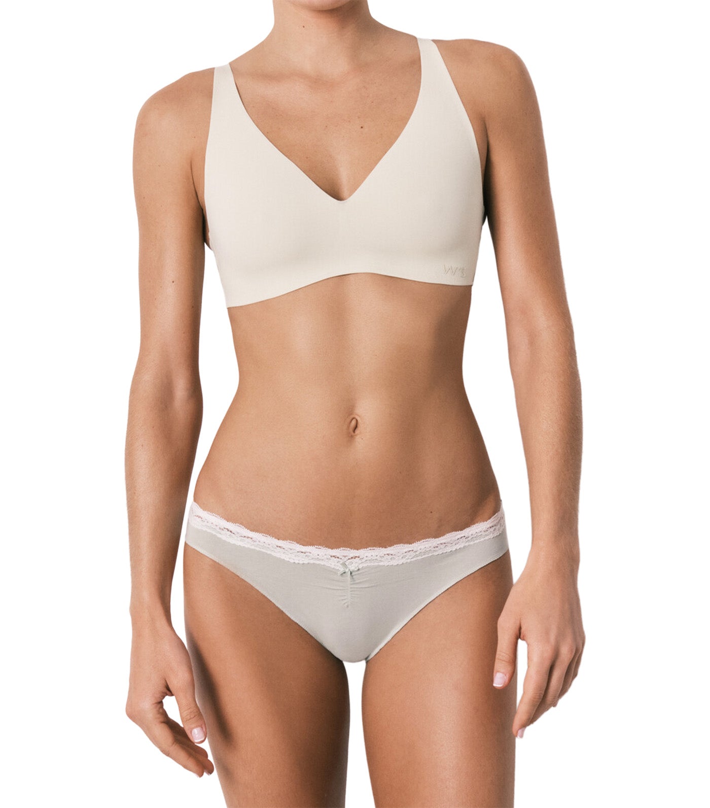 Classic Cotton Panties with Lace and Bow