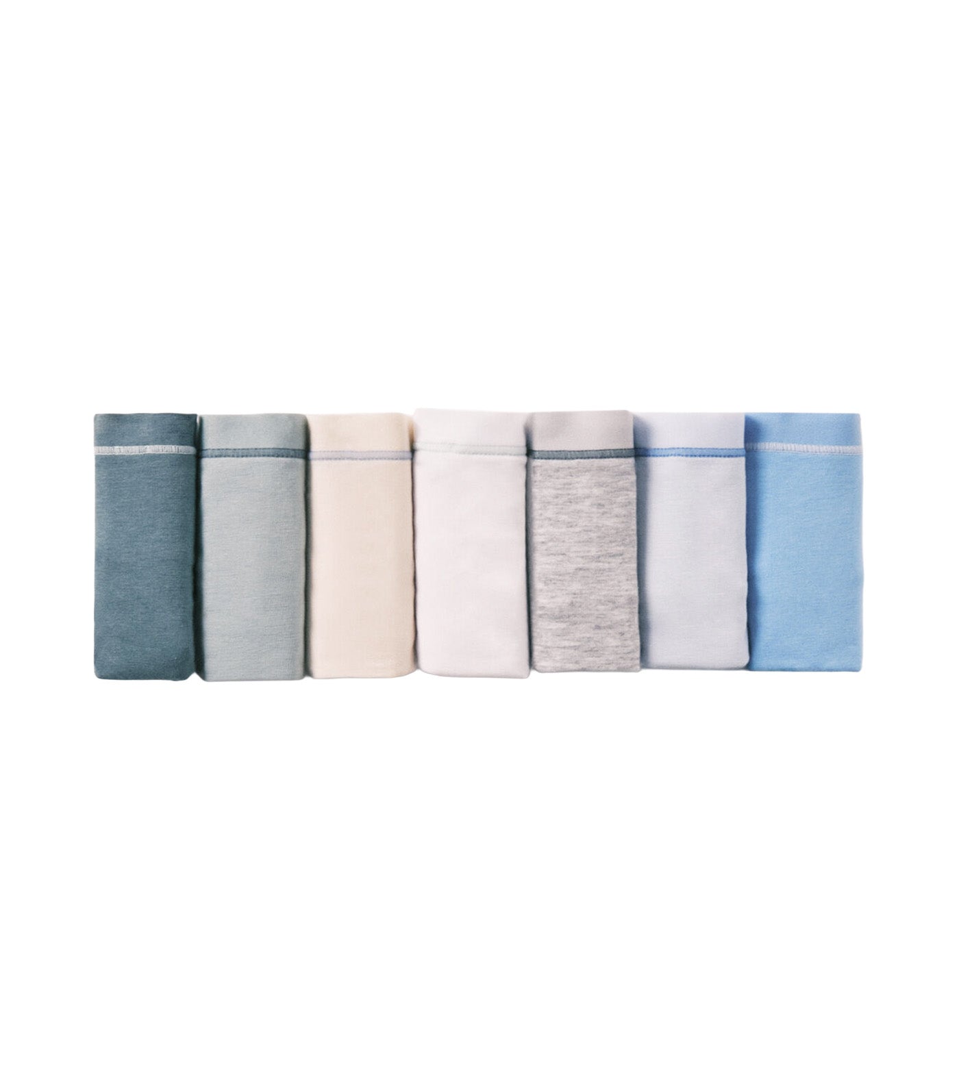 Set of 7 Classic Cotton Briefs with Contrasting Seams