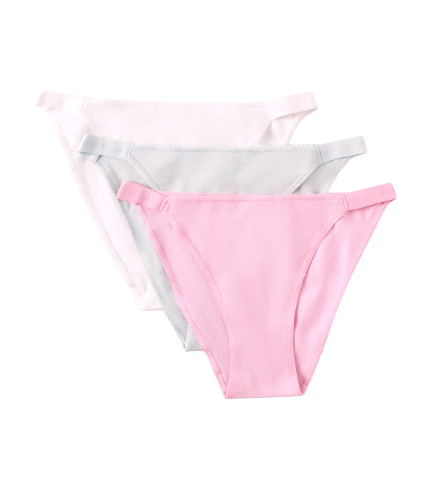 Set Of 3 Classic Cotton Briefs With Logo Multi