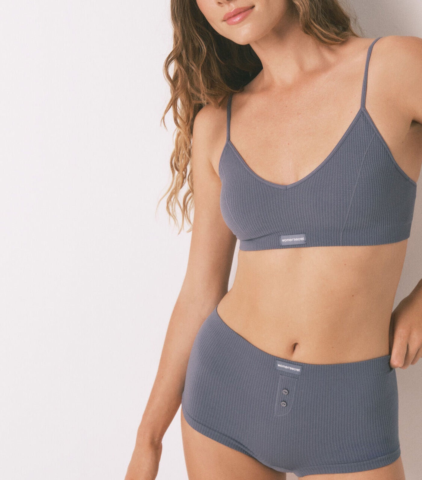 Checked Triangle Top