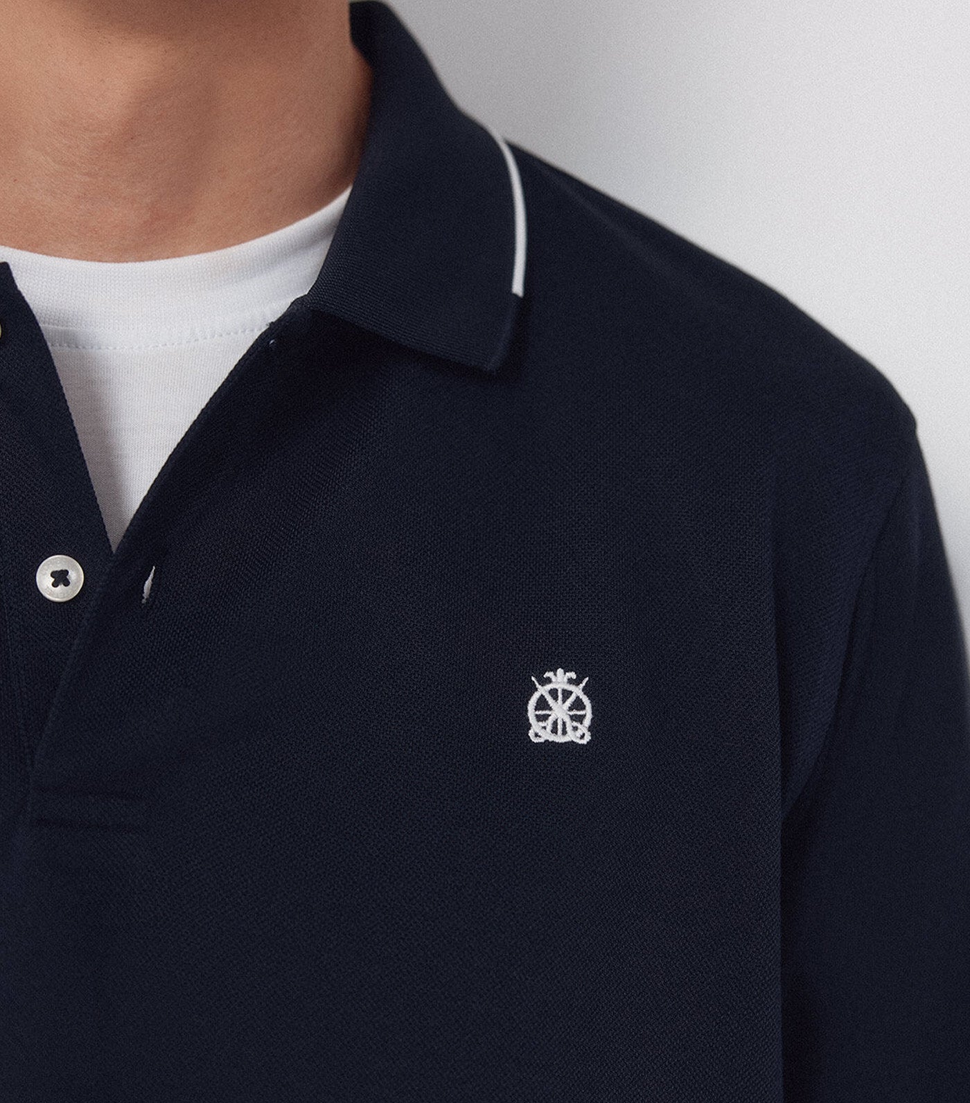 Coolmax® Jacquard Collar Polo Shirt
