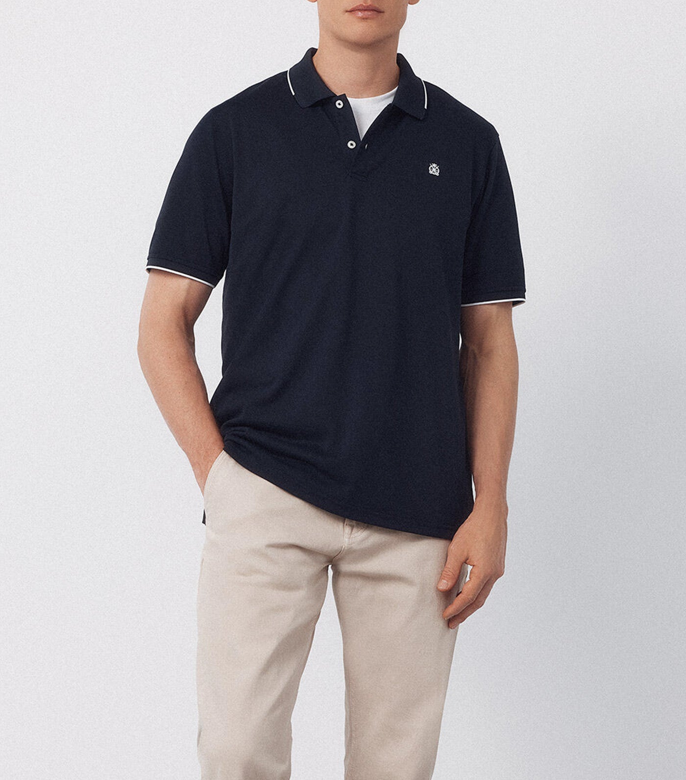 Coolmax® Jacquard Collar Polo Shirt