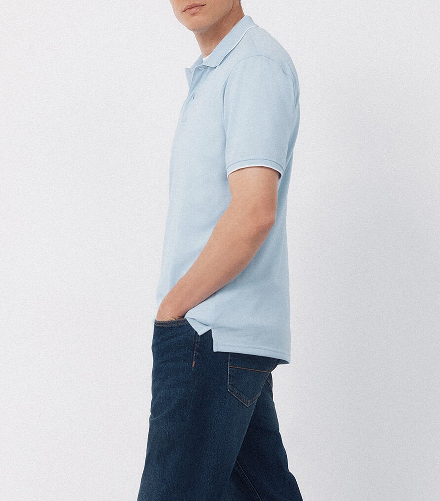 Coolmax® Jacquard Collar Polo Shirt
