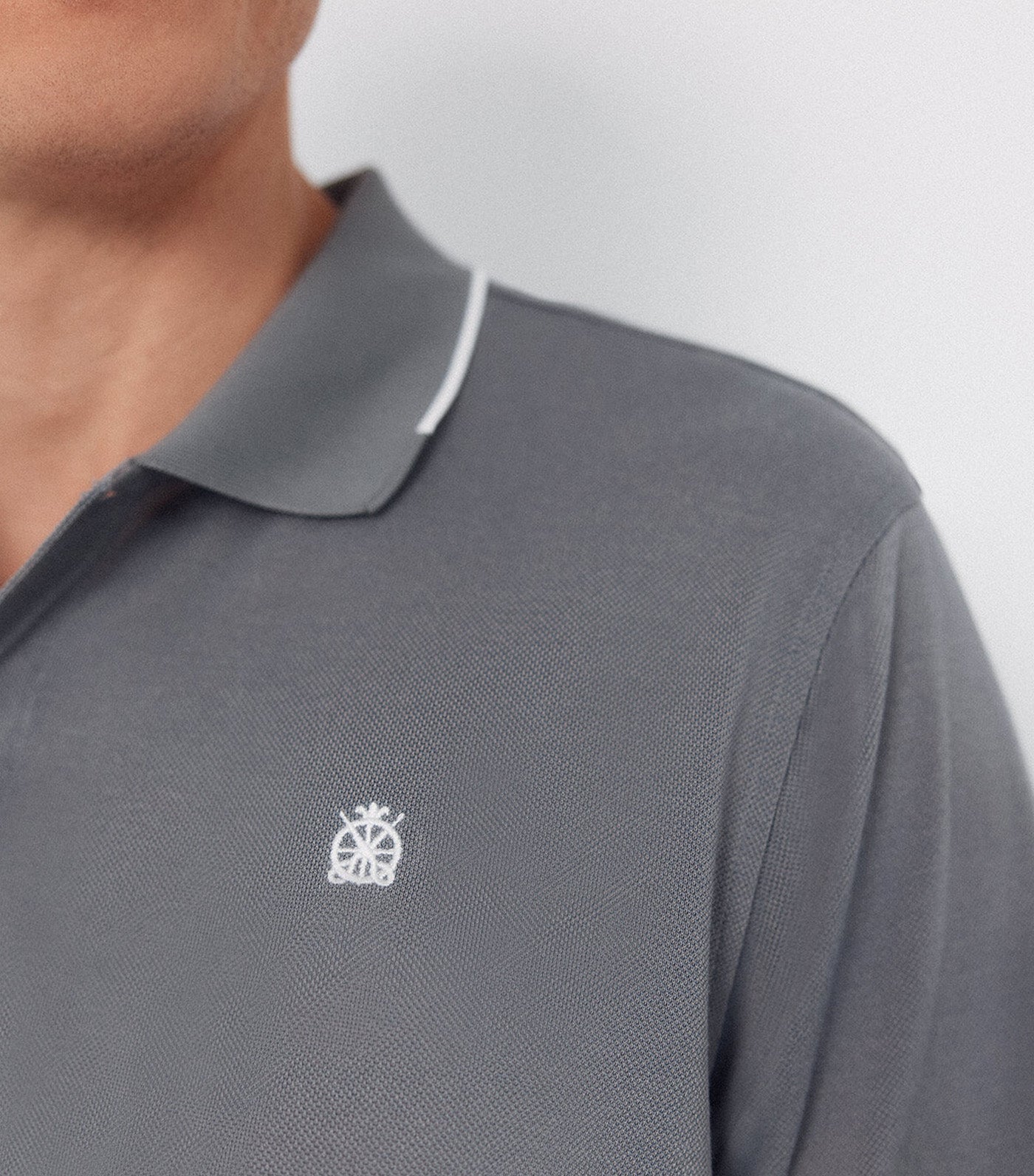 Coolmax® Jacquard Collar Polo Shirt