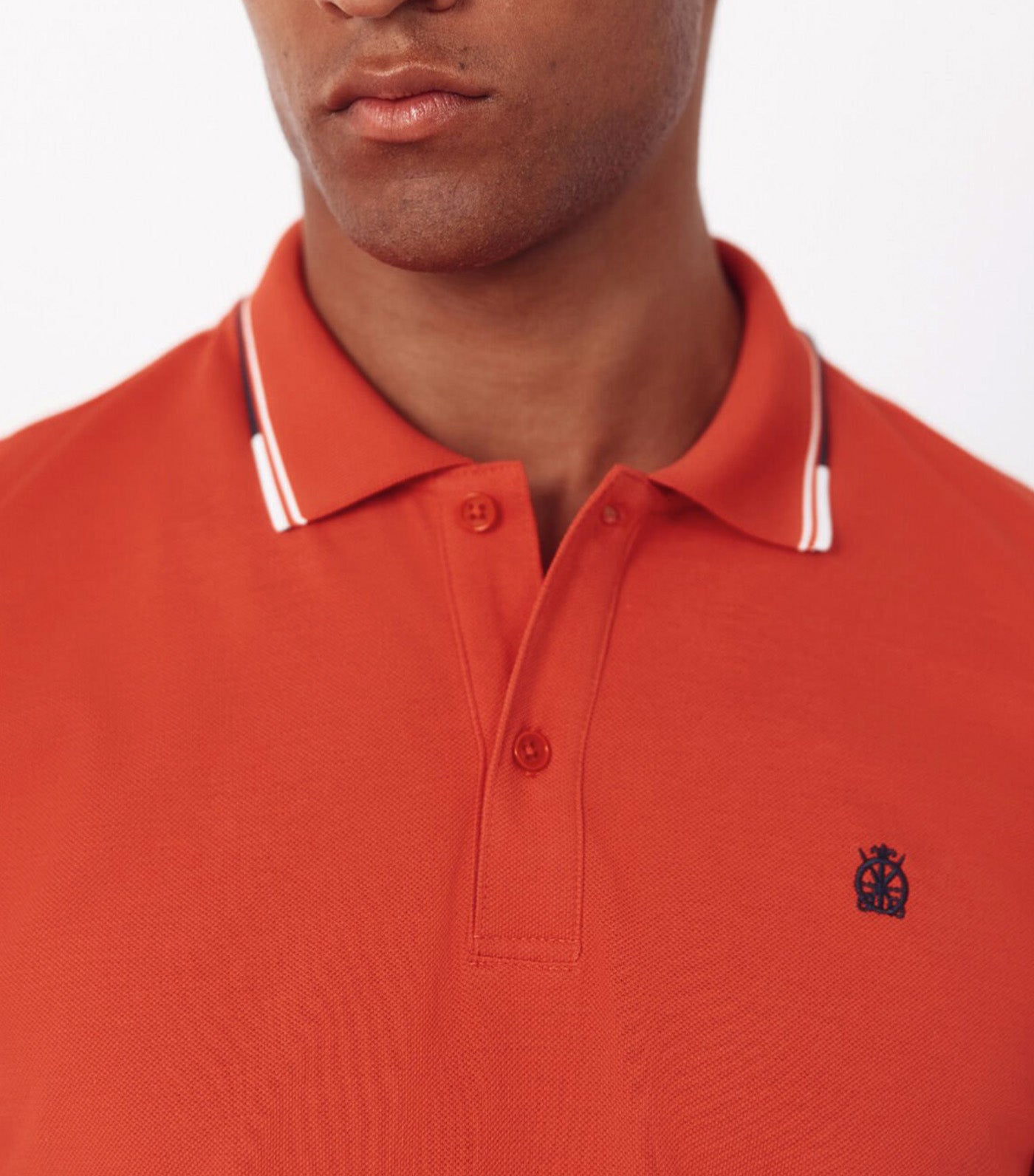 Polo Shirt with Tips Red