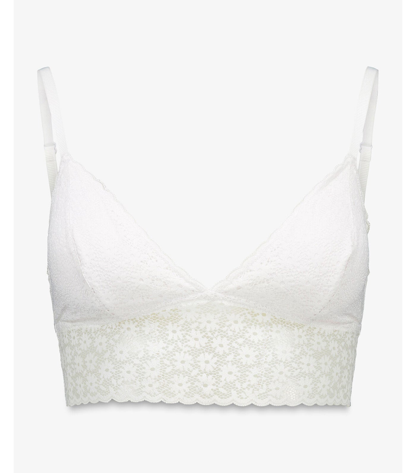Women'secret Lovely Floral Lace Bralette Bra White
