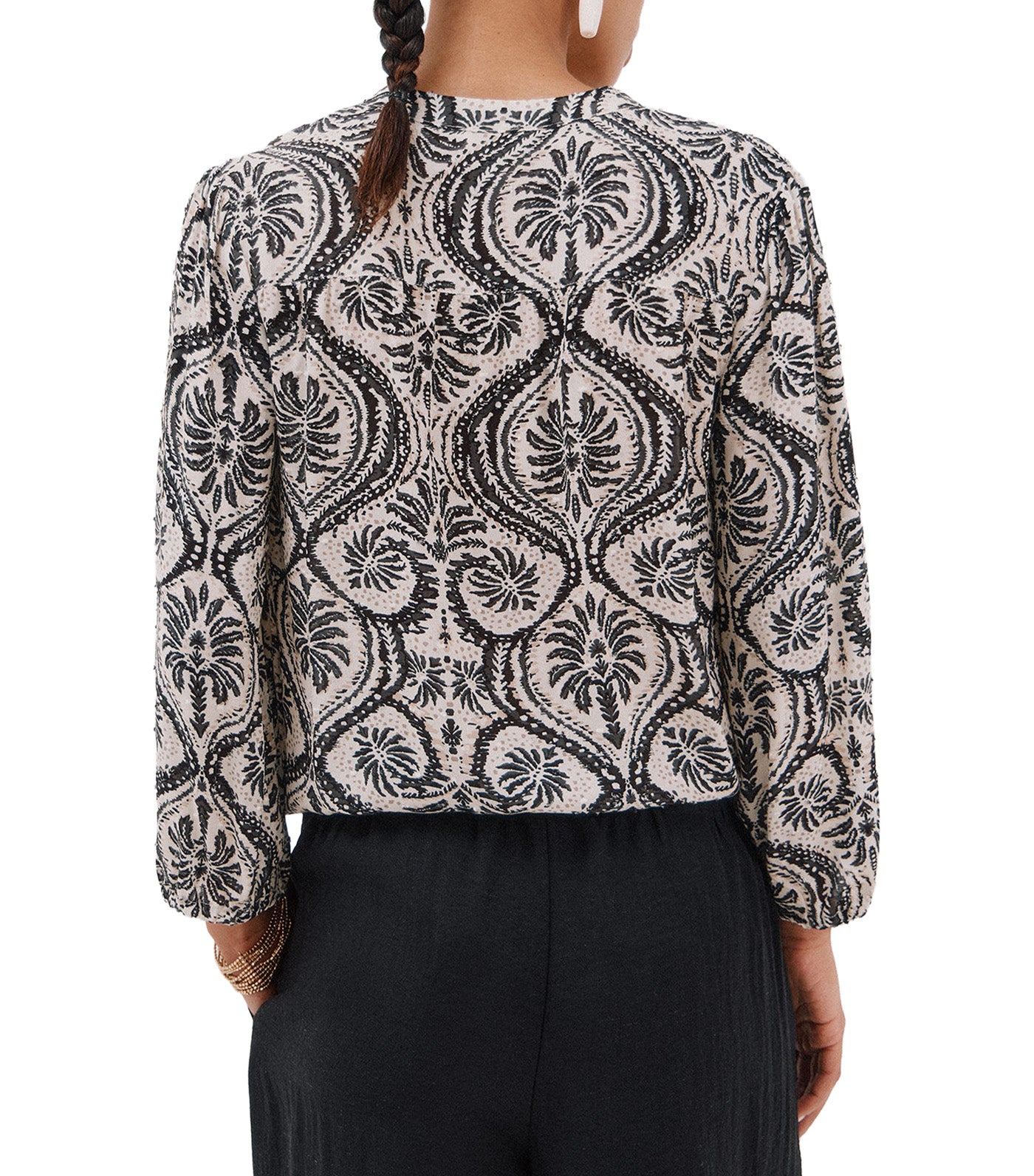 Blouse with Yoke Front