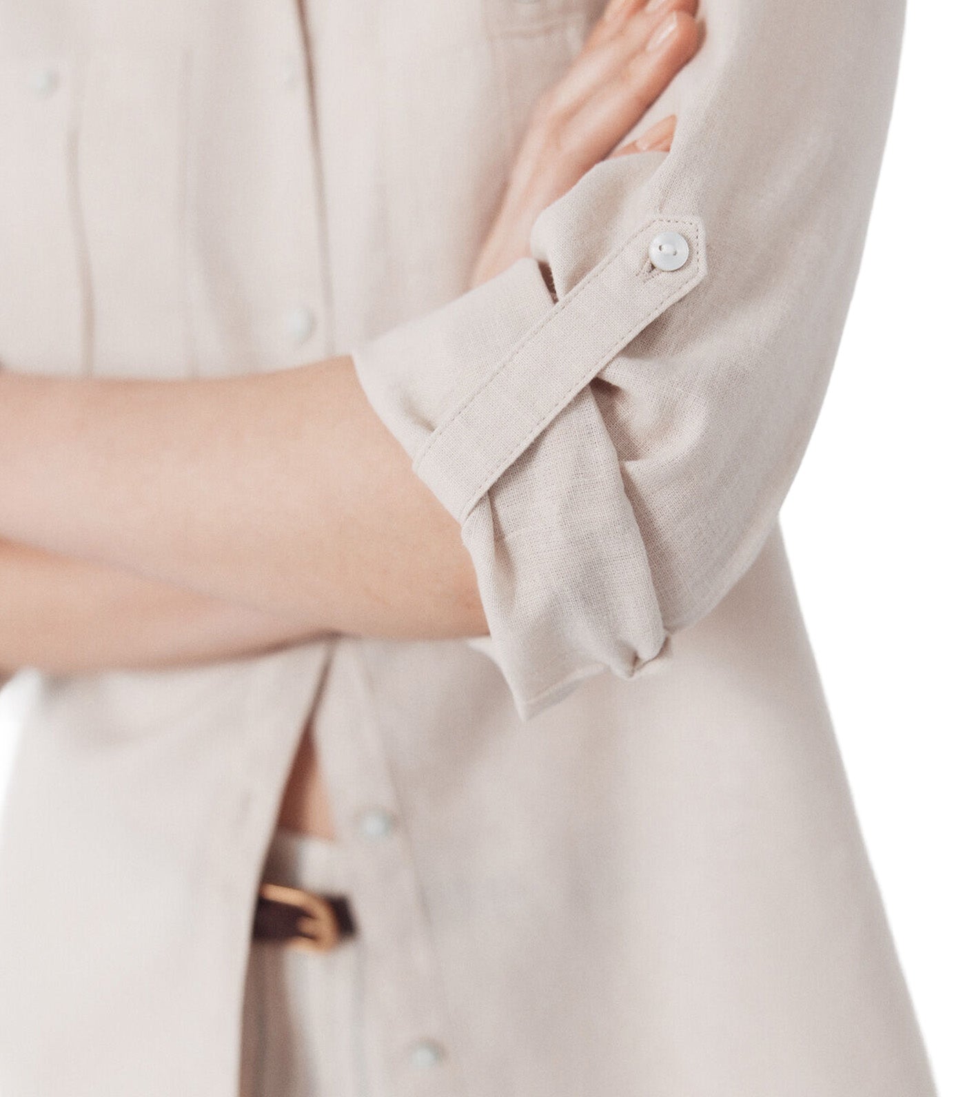 Rustic Long-Sleeved Shirt Sand