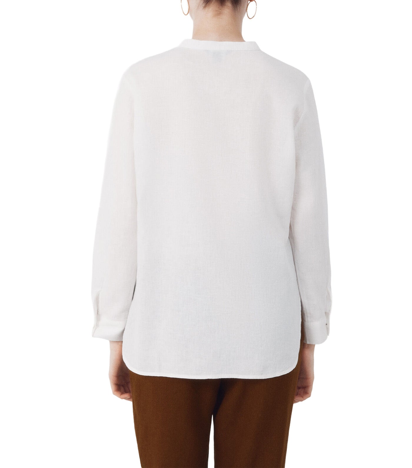 Rustic Long-Sleeved Shirt White