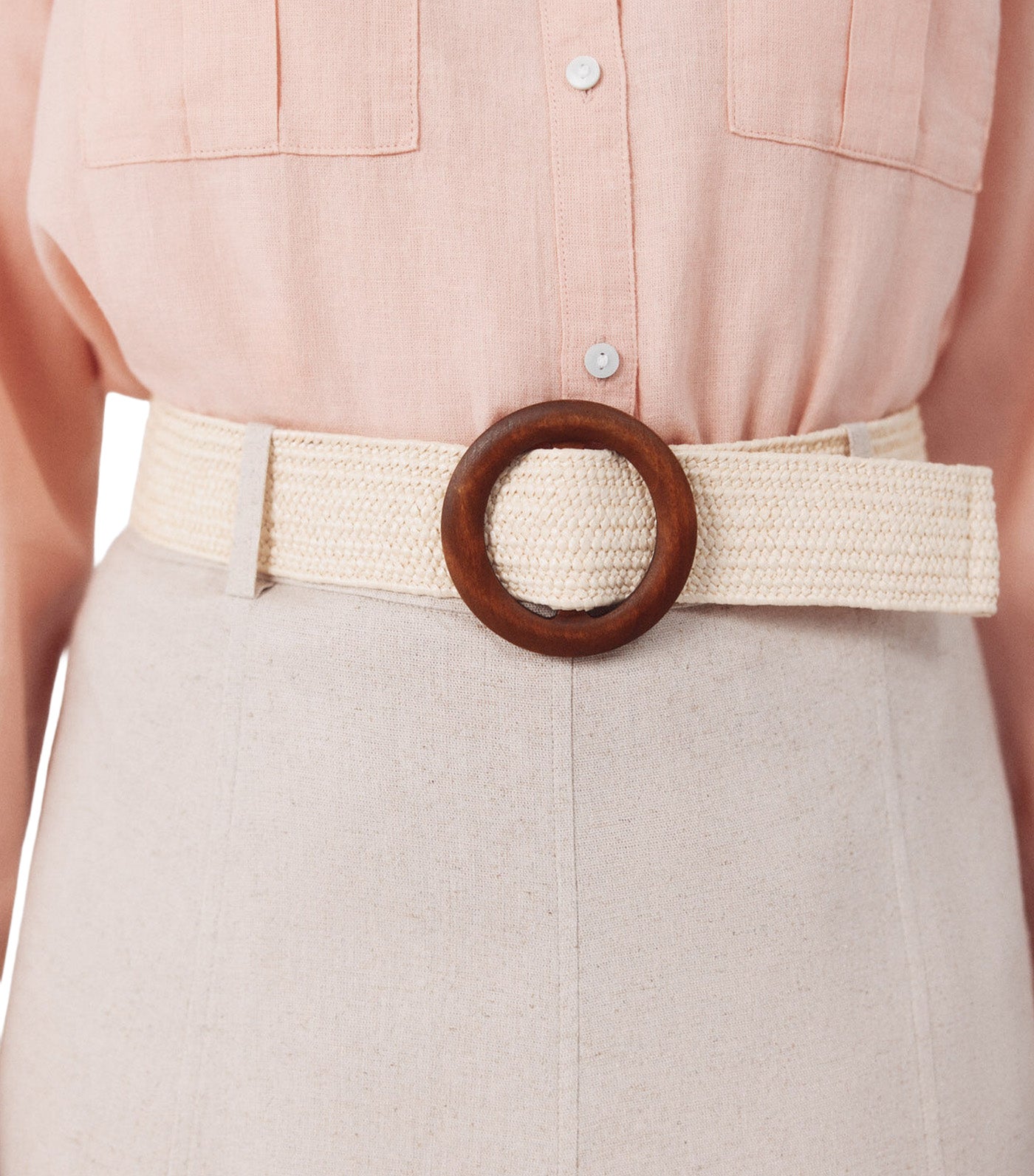 Flared Skirt with Belt