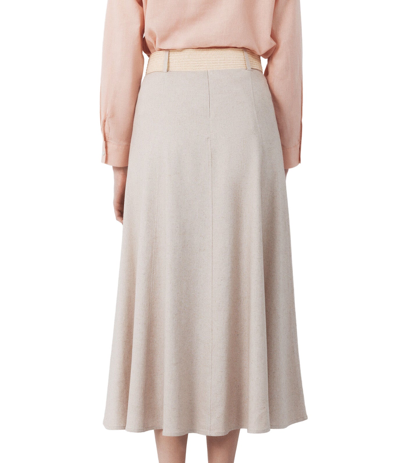 Flared Skirt with Belt