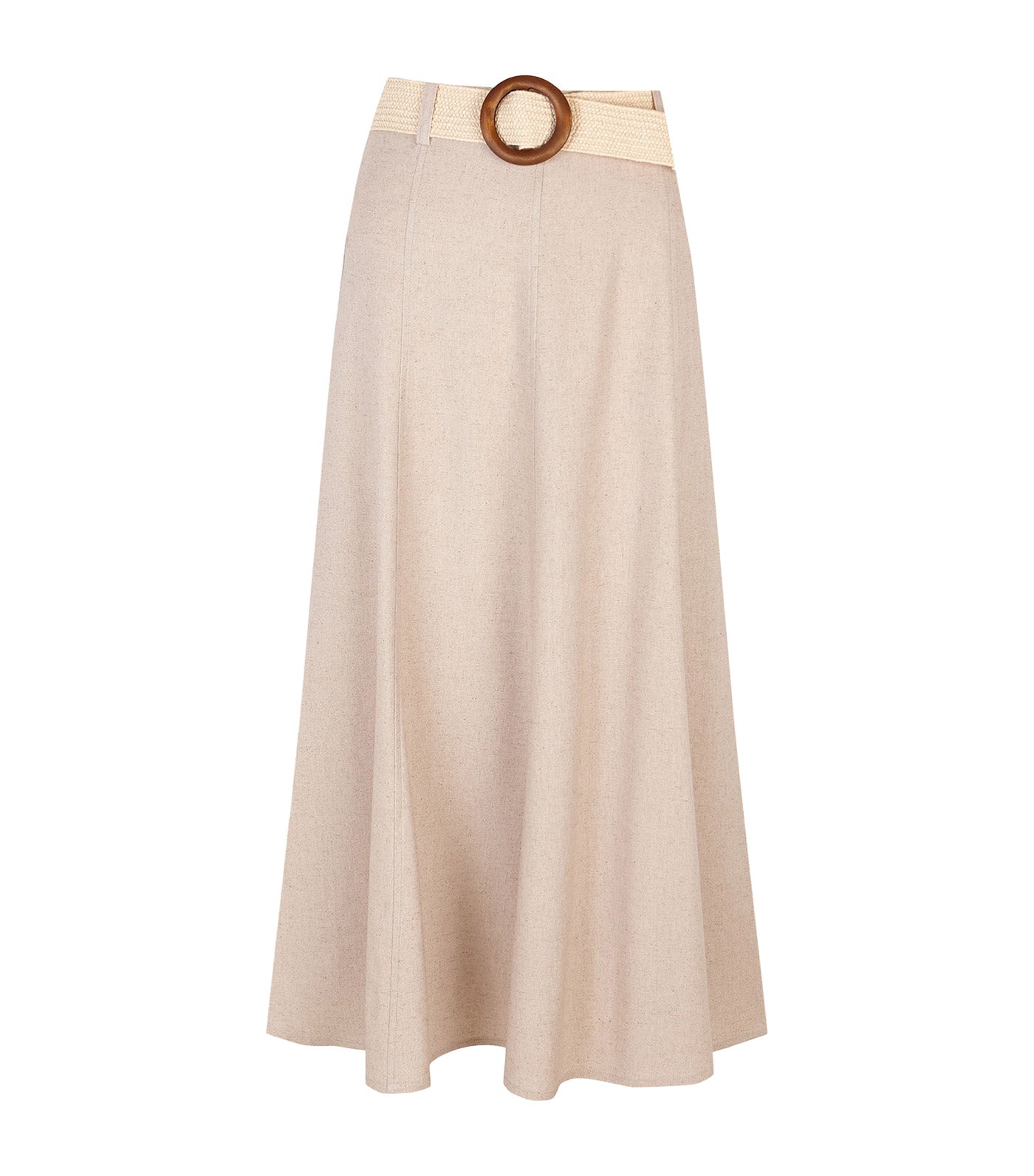 Flared Skirt with Belt
