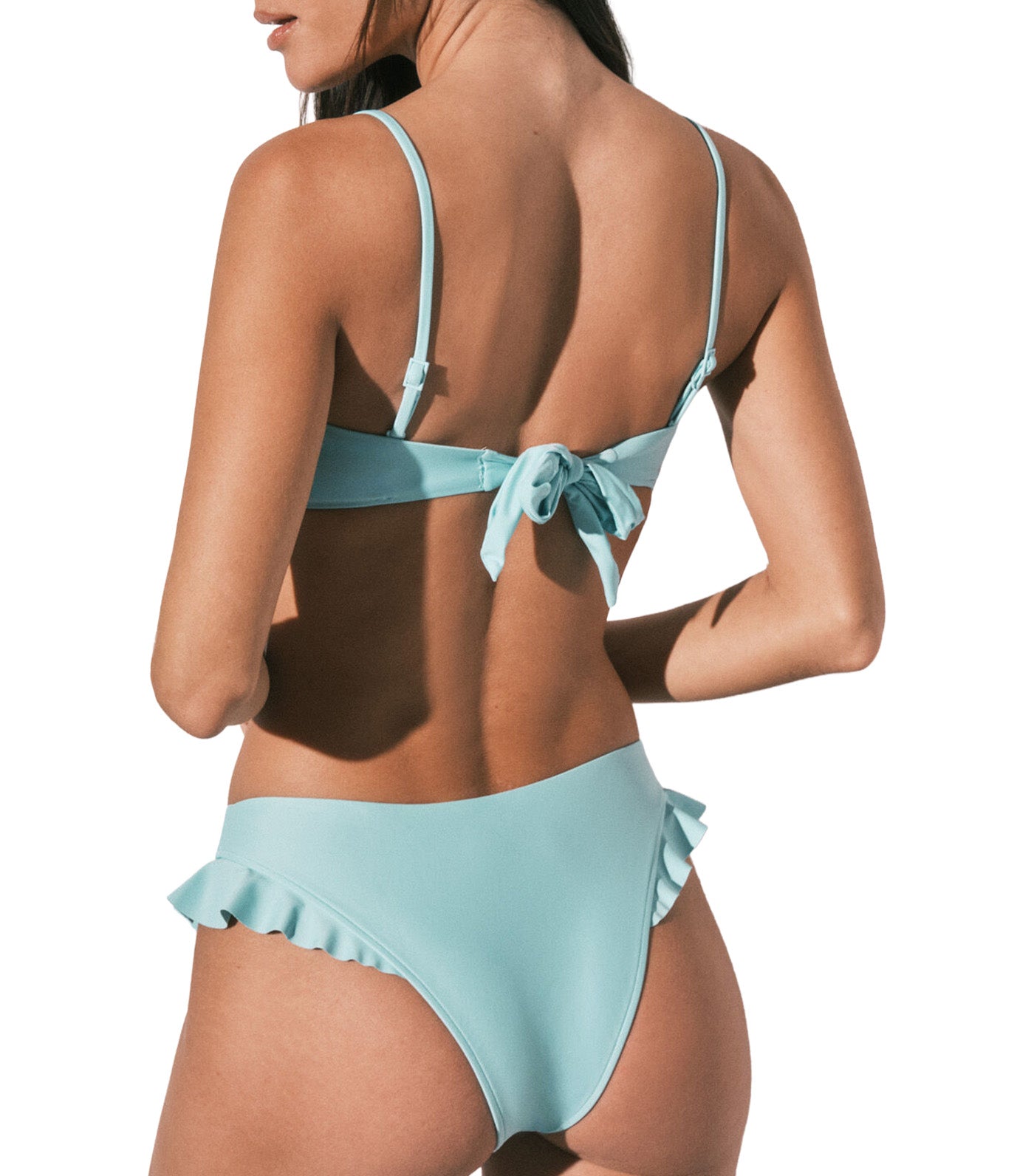 Padded Ruffles Bandeau Bikini Top