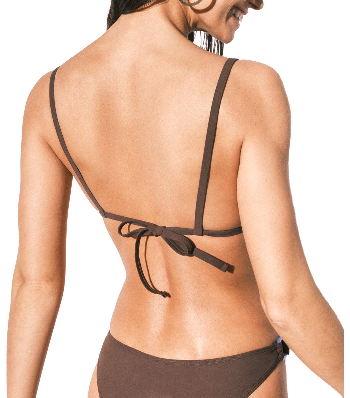 Triangle Bikini Top Brown