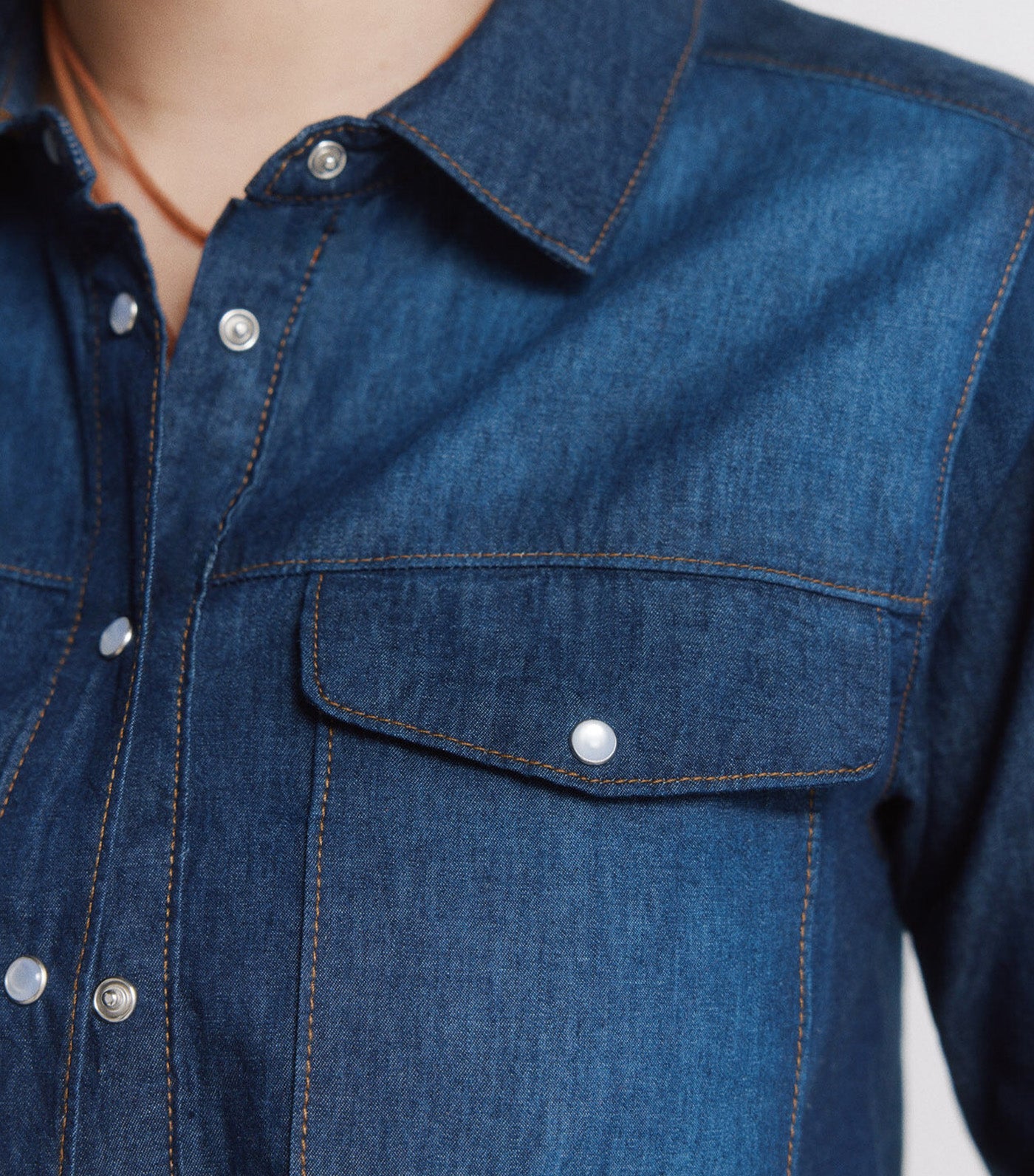 Denim Shirt with Pockets
