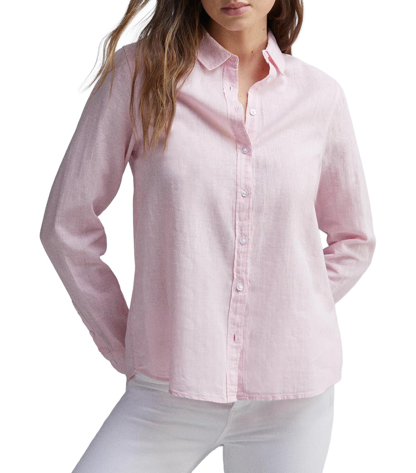 Long Sleeve Cotton Linen Shirt
